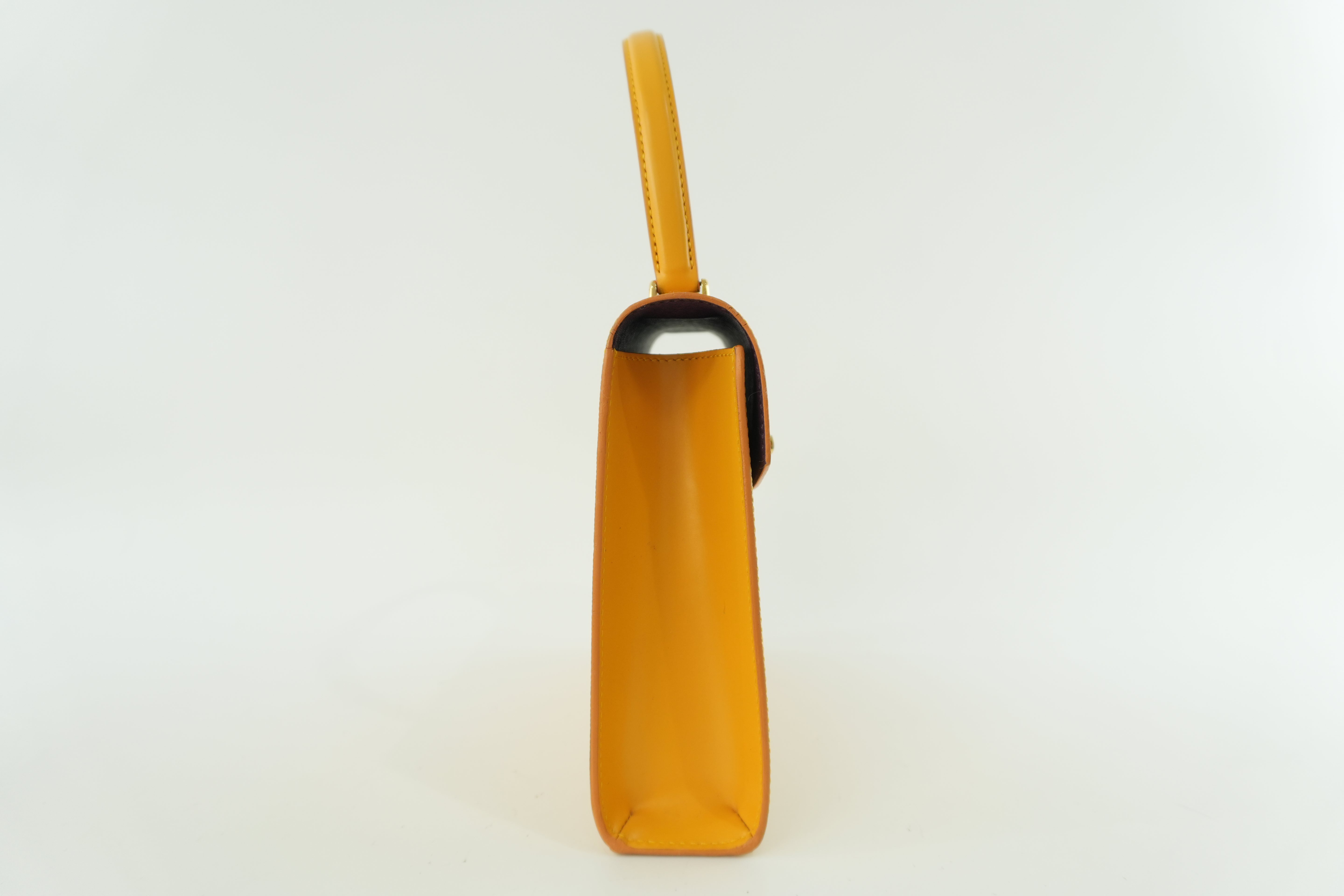 Pre-owned Louis Vuitton Epi Malesherbe Handbag Yellow