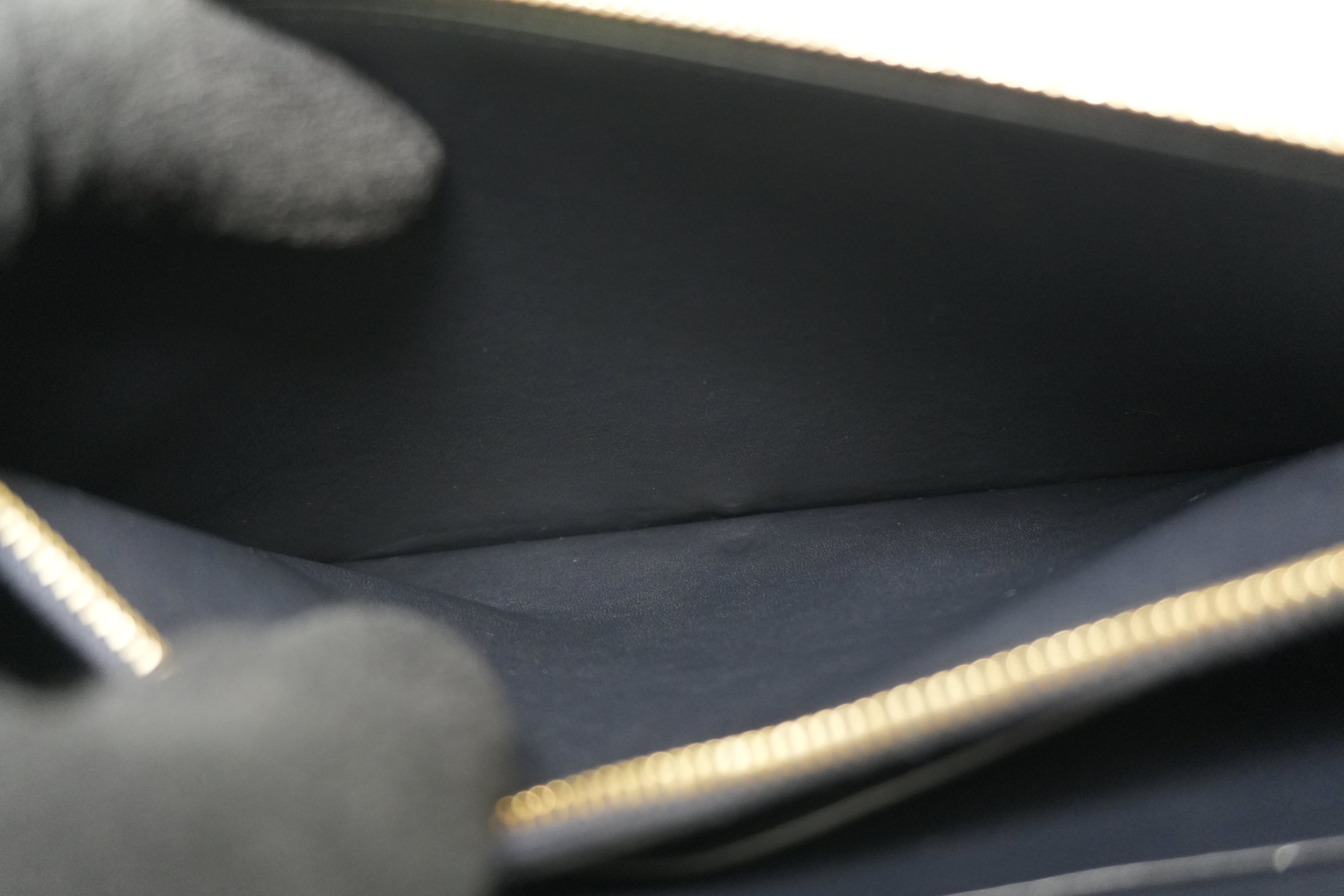 Pre-owned Celine Leather Chain Shoulder Bag Pouch Red and Blue