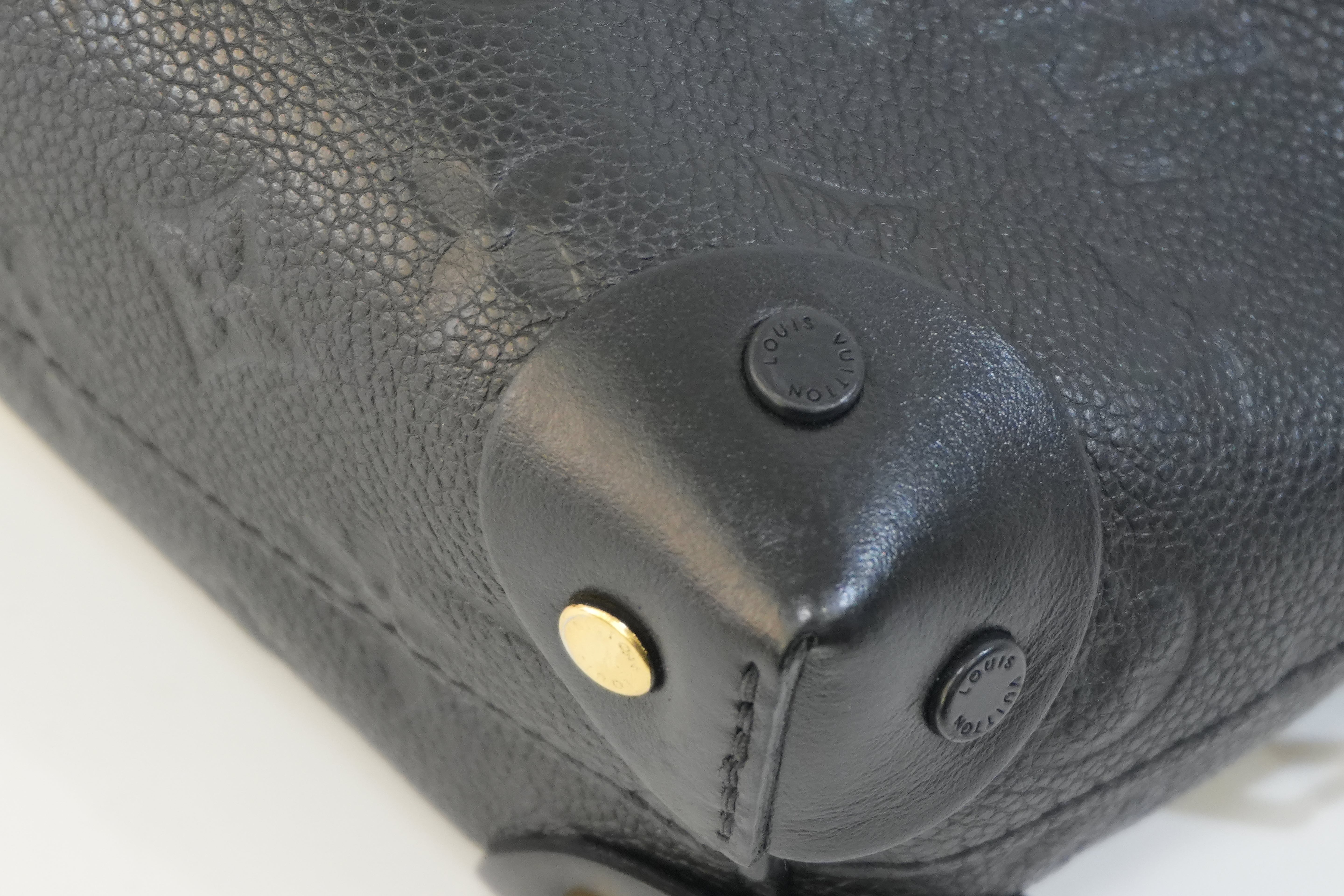 Pre-owned Louis Vuitton Empriente Petite Malle Souple Crossbody Bag Black