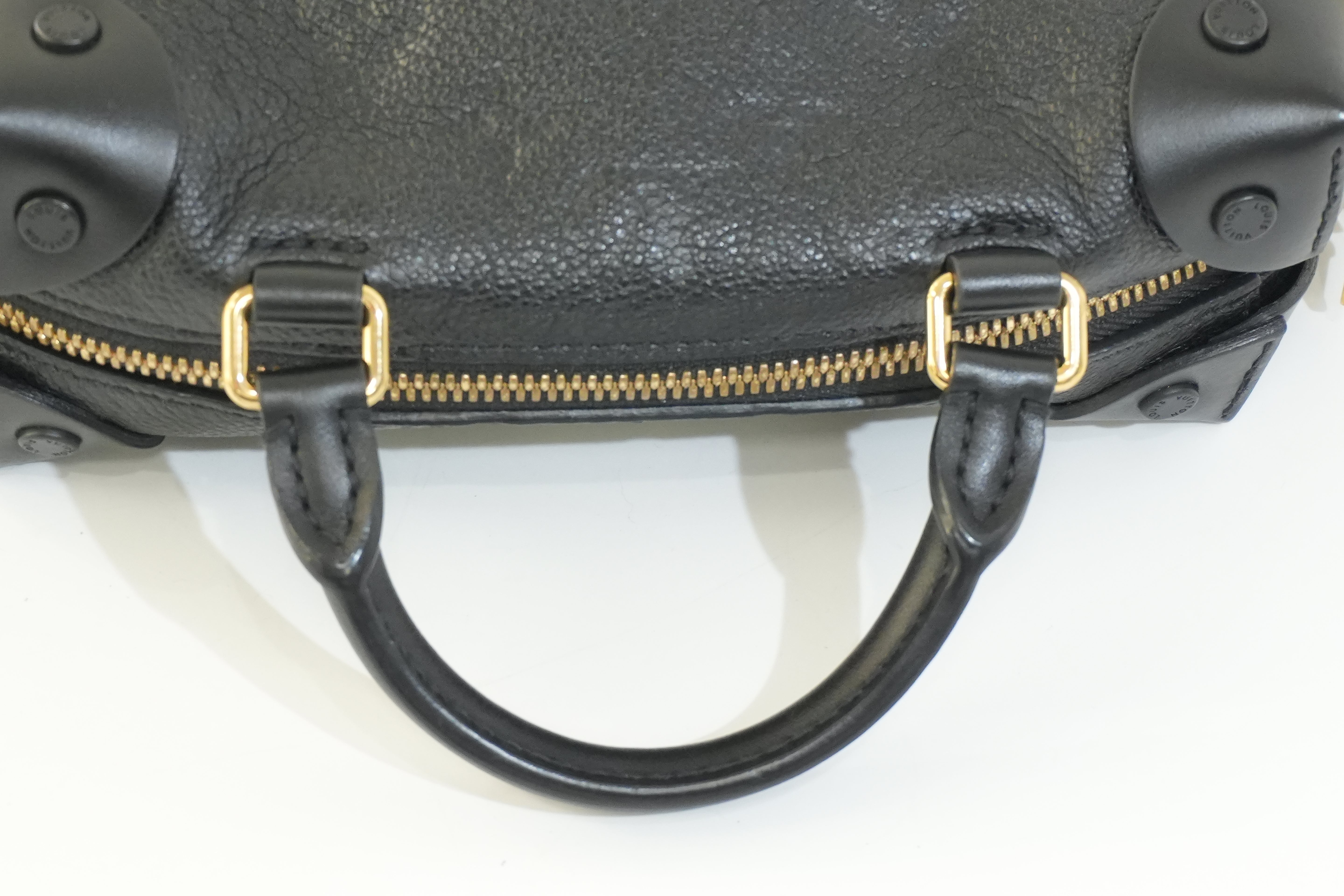 Pre-owned Louis Vuitton Empriente Petite Malle Souple Crossbody Bag Black