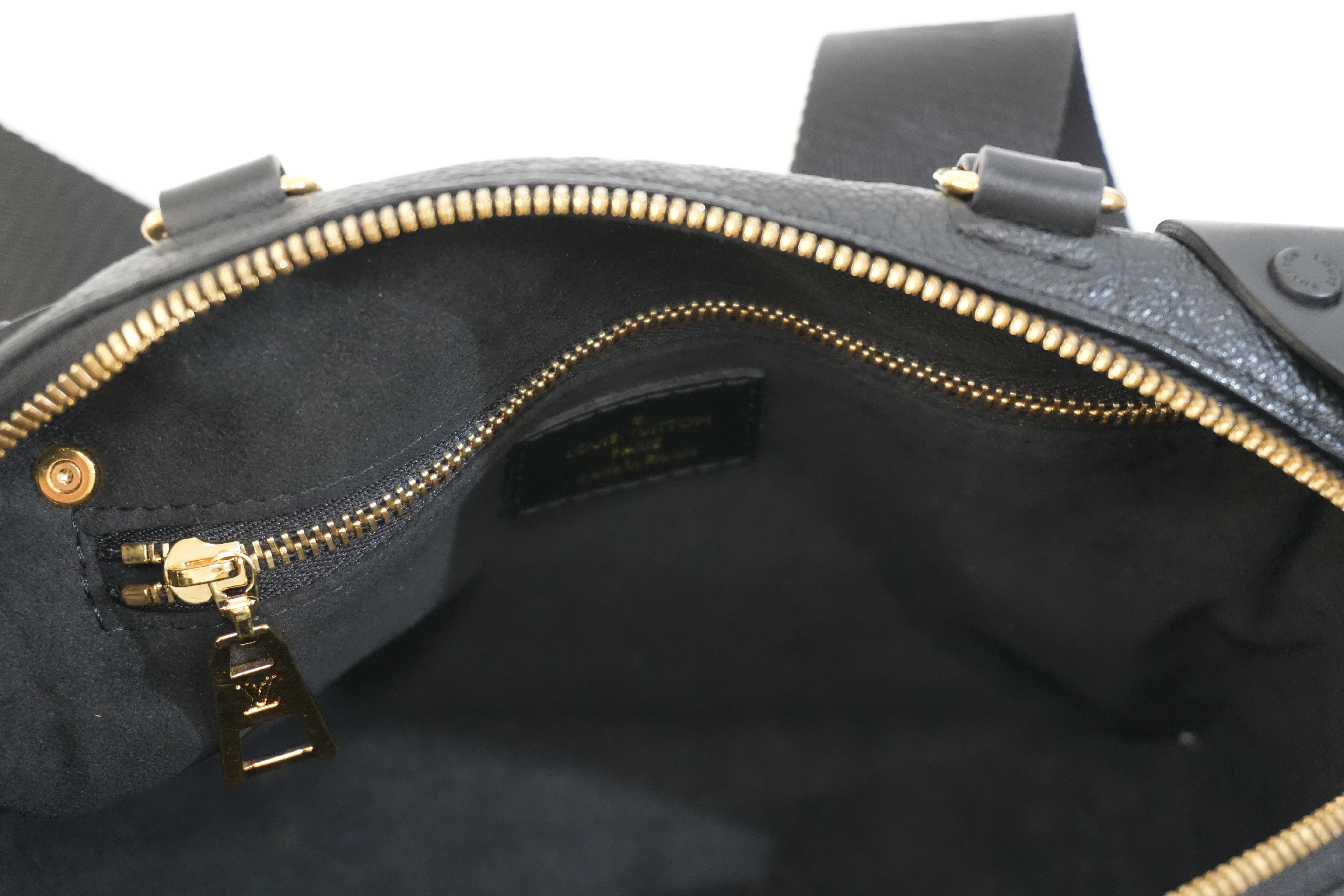 Pre-owned Louis Vuitton Empriente Petite Malle Souple Crossbody Bag Black