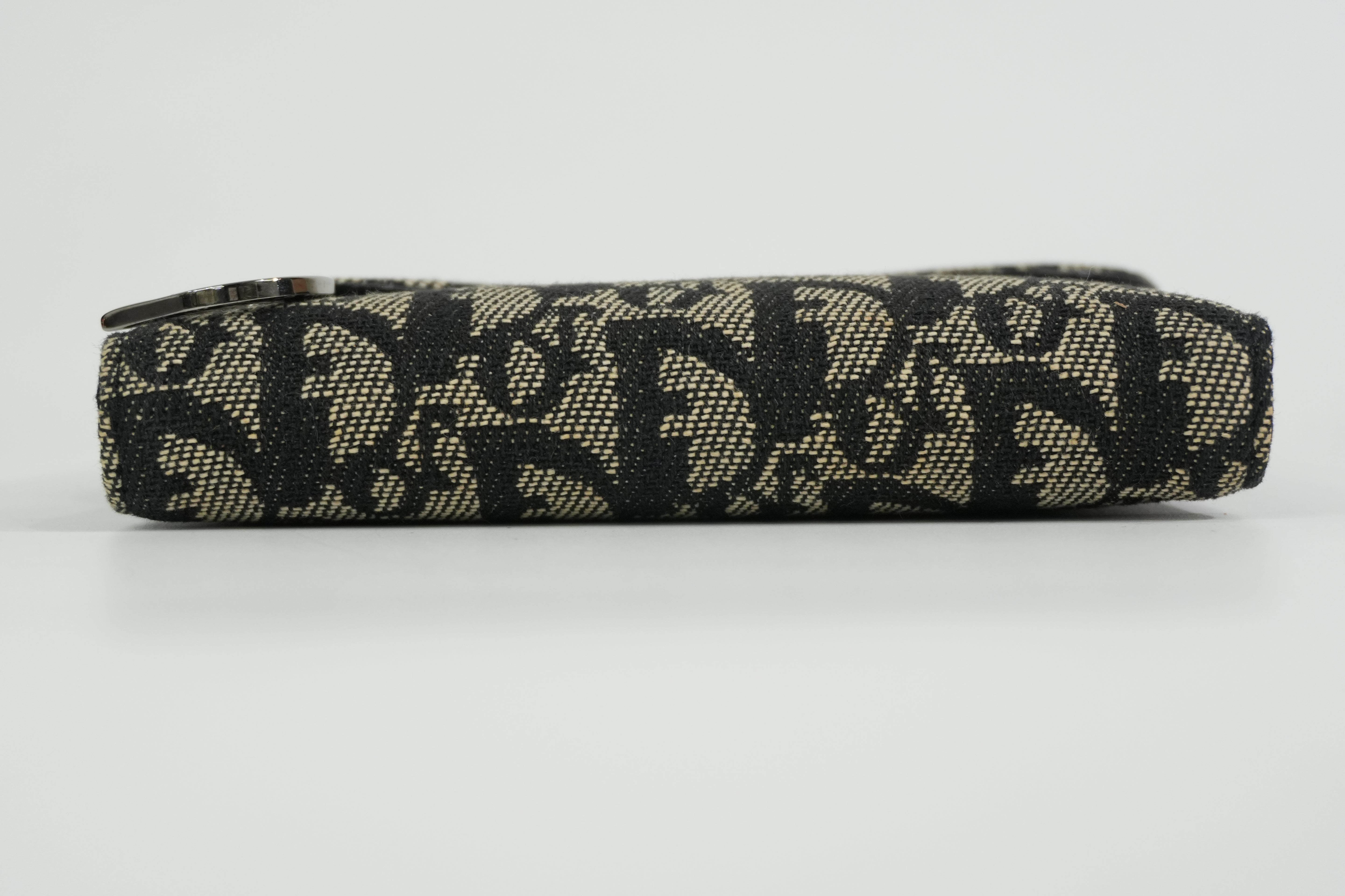 Pre-owned Christian Dior Oblique Trotter Organizer Black