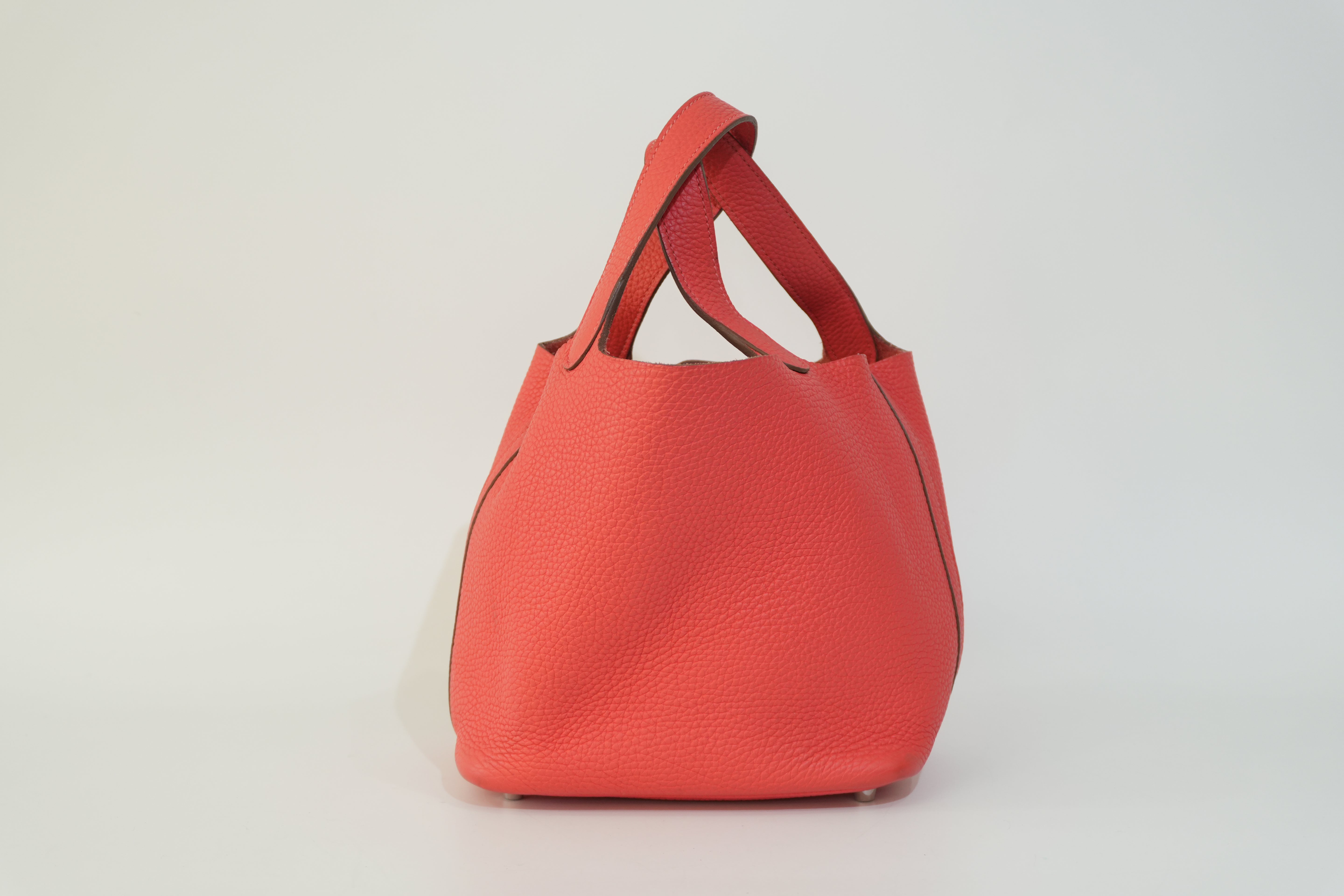 Pre-owned Hermes Picotin PM Red Year 2012