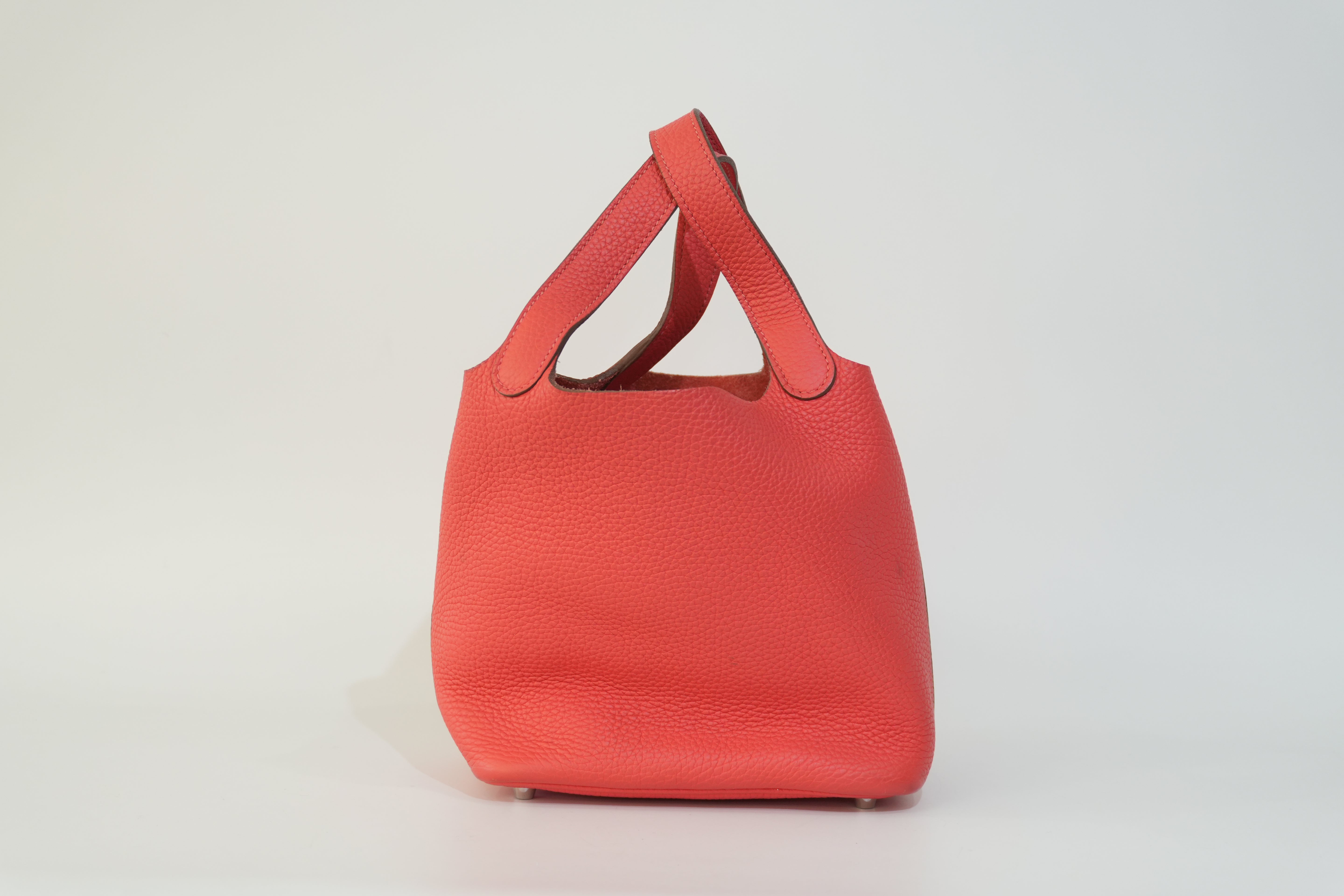 Pre-owned Hermes Picotin PM Red Year 2012