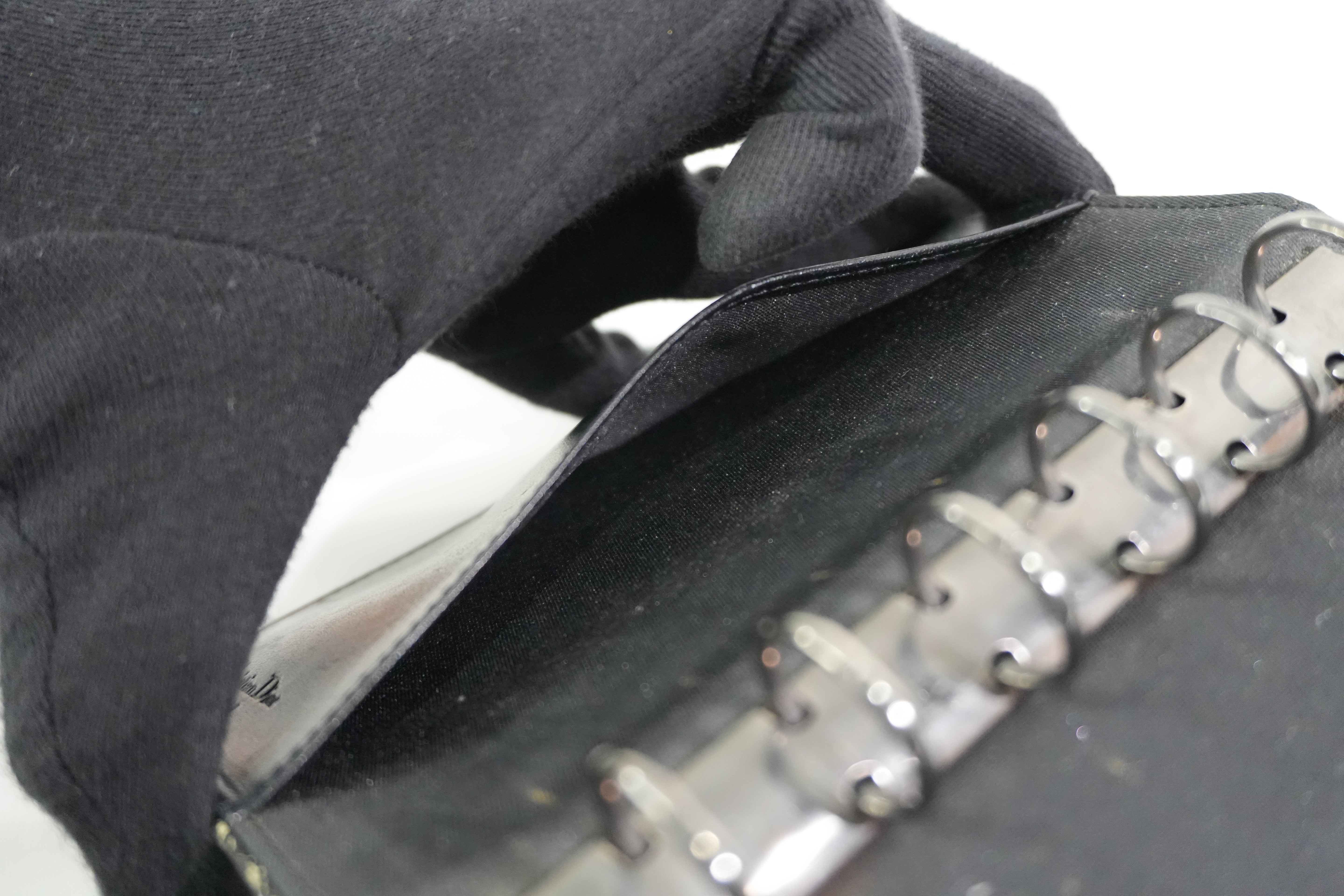 Pre-owned Christian Dior Oblique Trotter Organizer Black