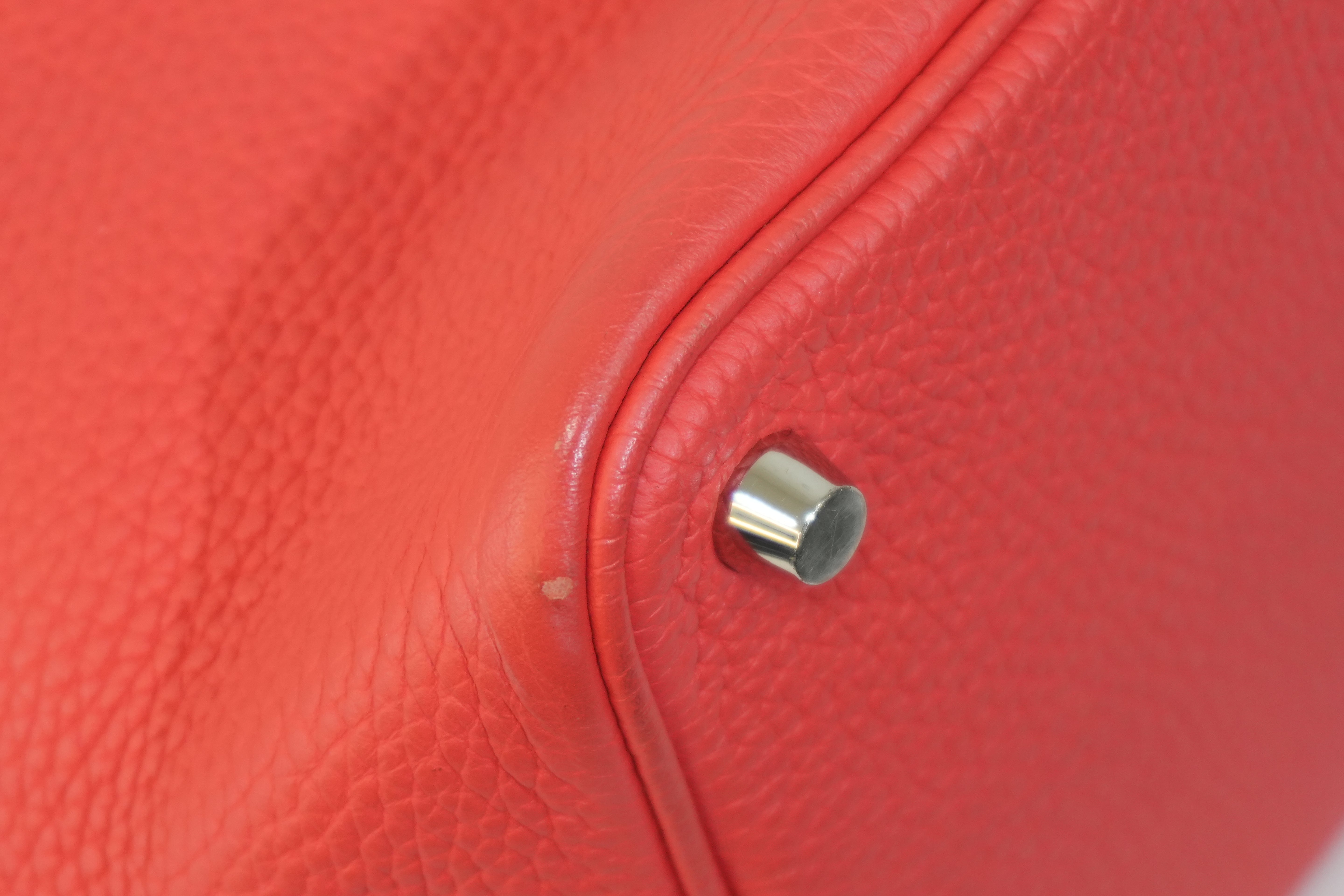 Pre-owned Hermes Picotin PM Red Year 2012