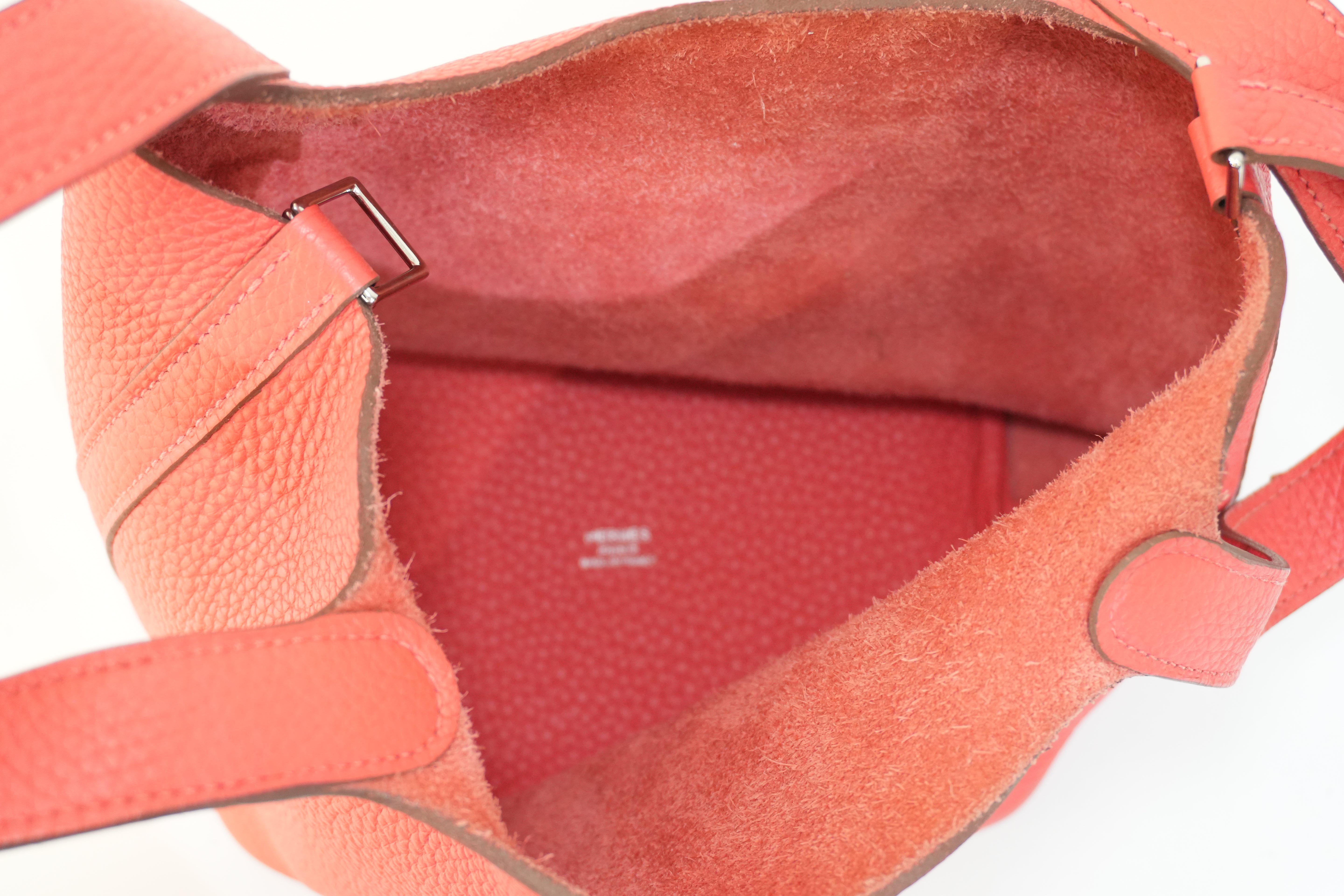Pre-owned Hermes Picotin PM Red Year 2012