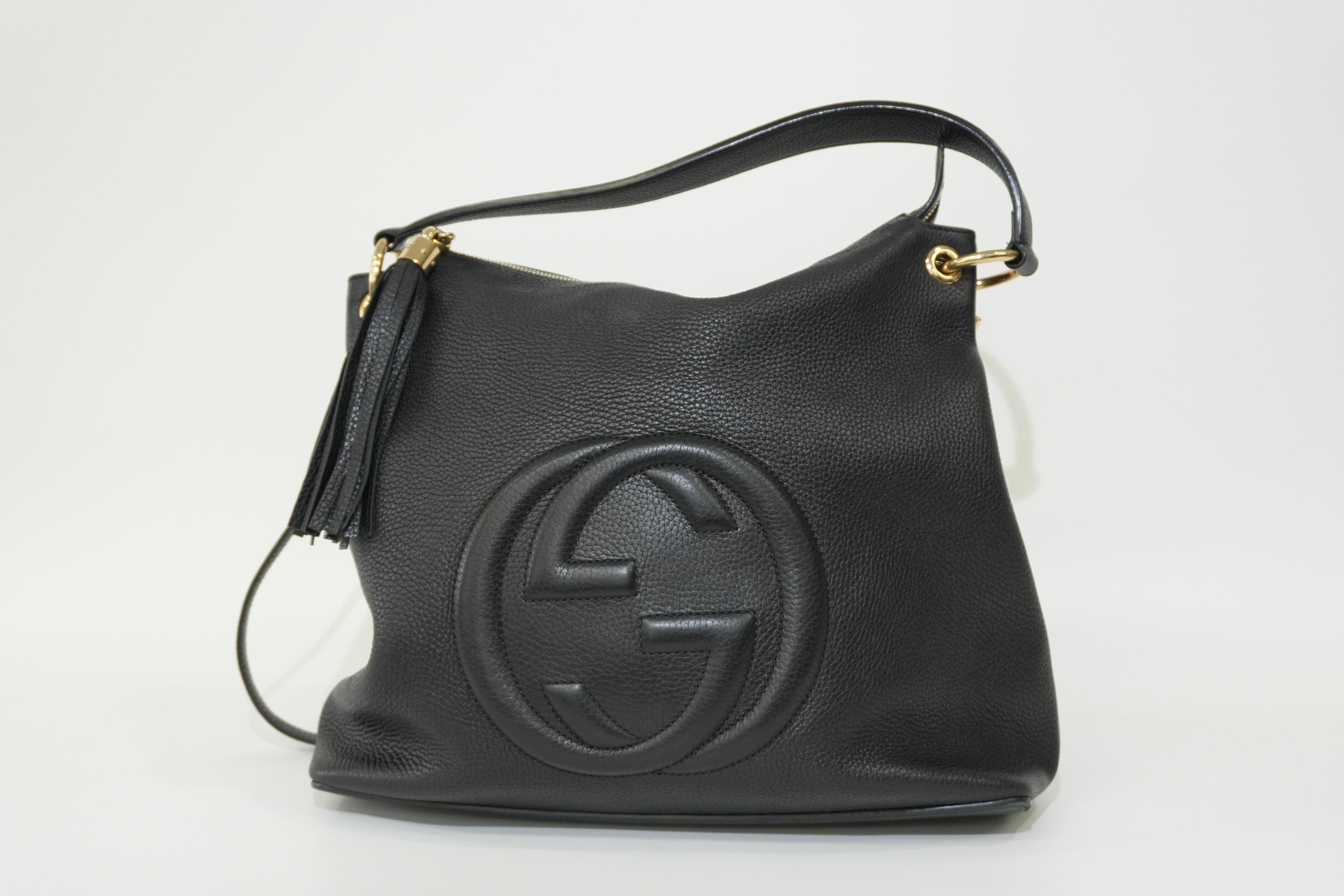 Pre-owned Gucci Two Way Soho Shoulder Bag Black