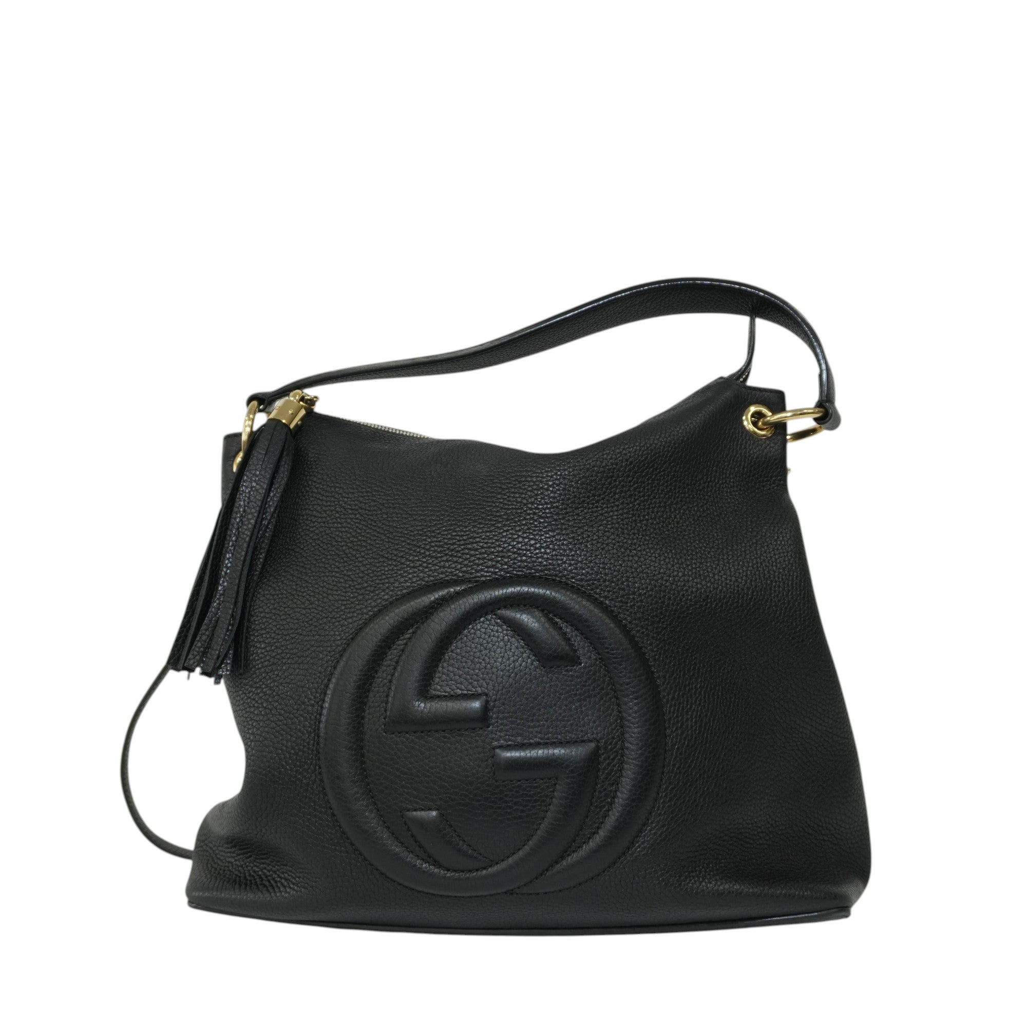 Pre-owned Gucci Two Way Soho Shoulder Bag Black