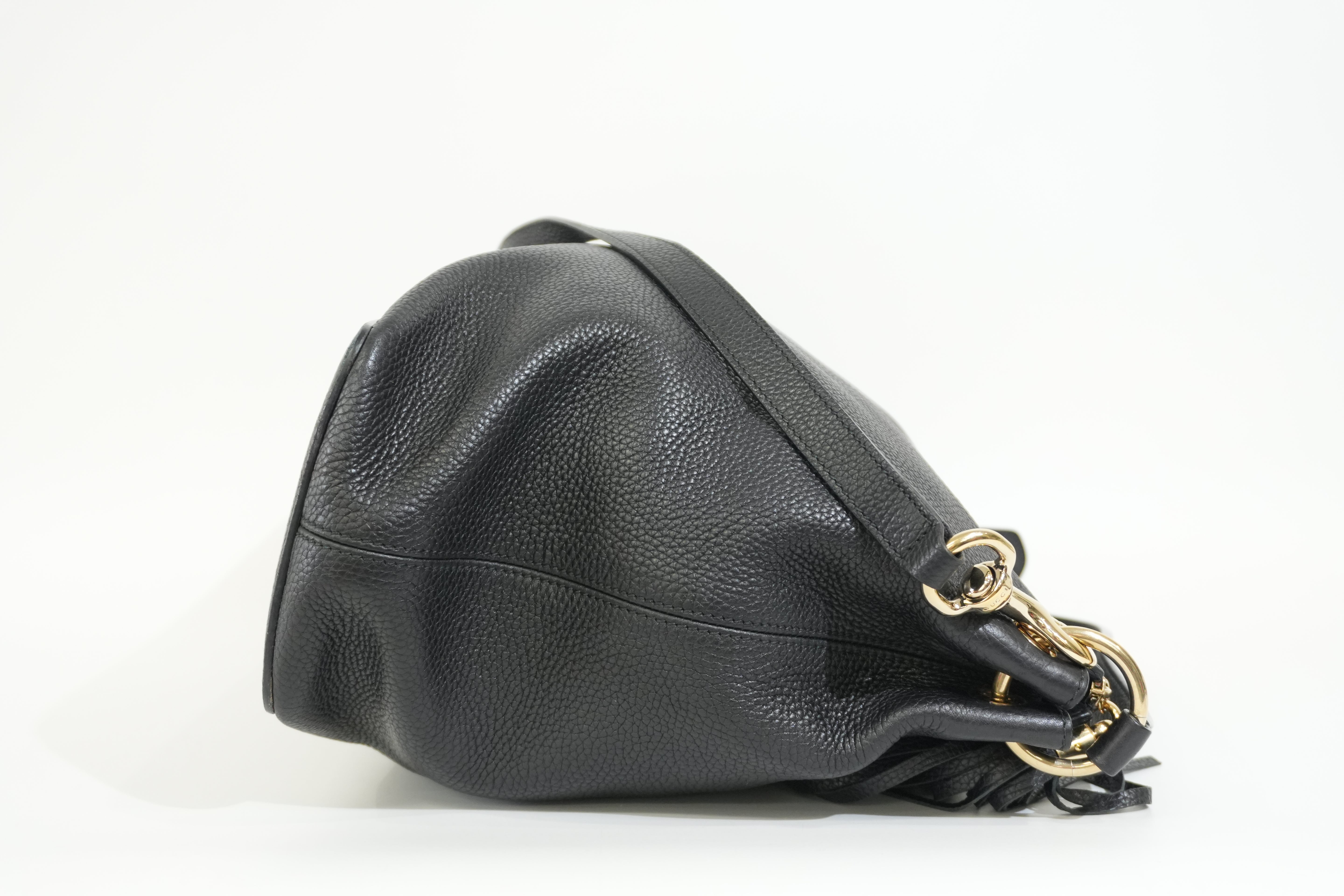 Pre-owned Gucci Two Way Soho Shoulder Bag Black