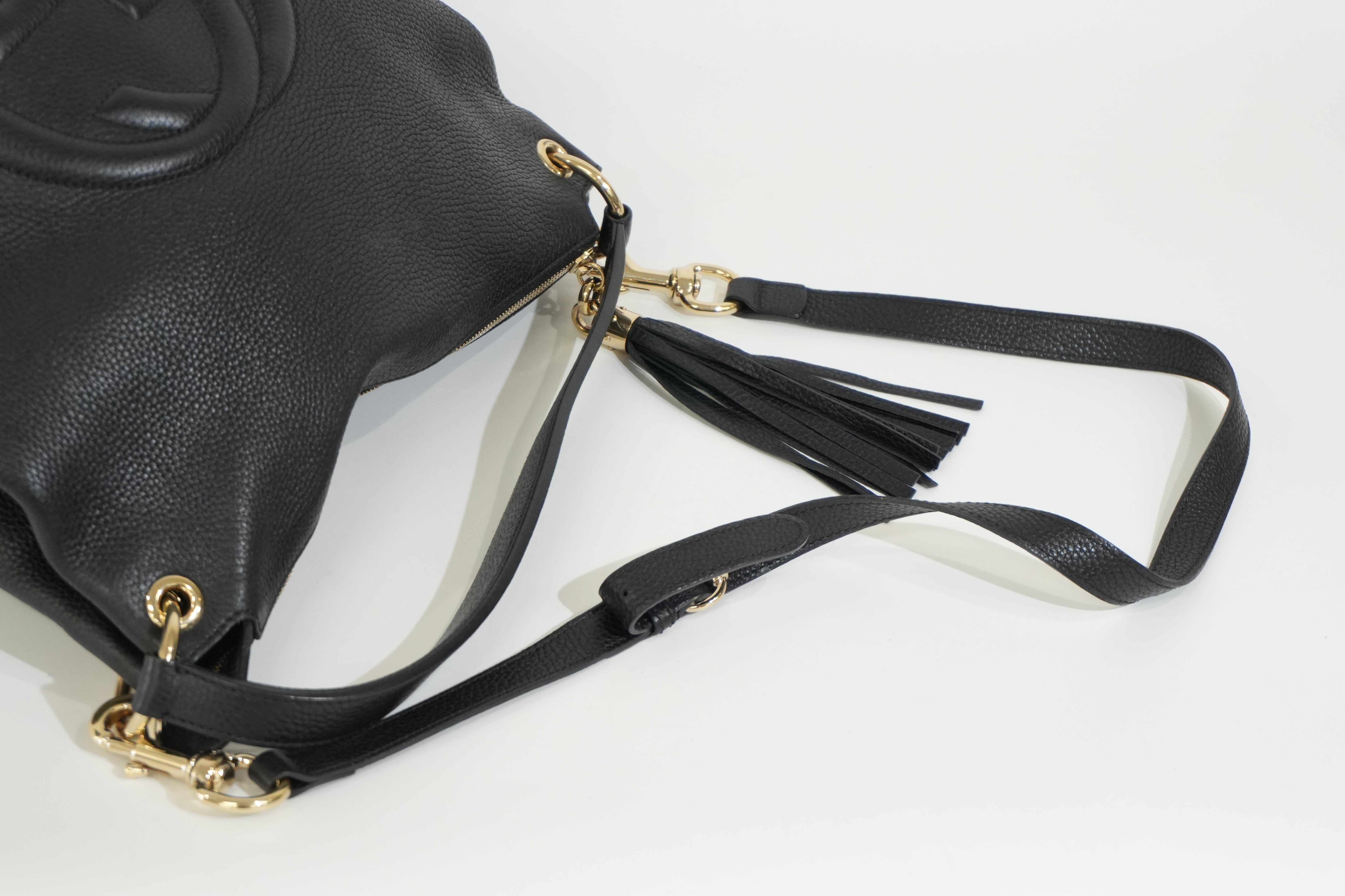 Pre-owned Gucci Two Way Soho Shoulder Bag Black