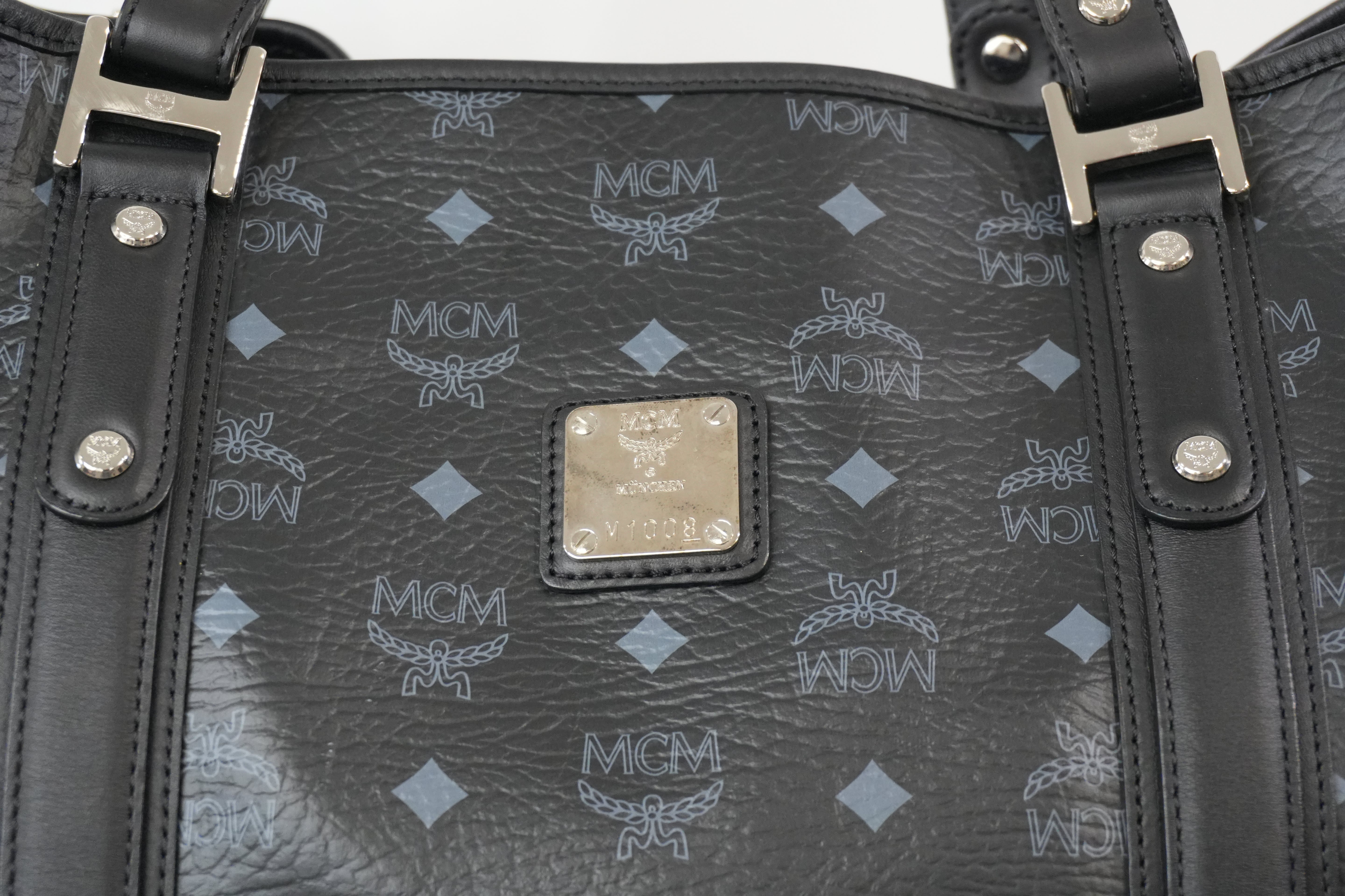 Pre-Owned MCM Tote Bag Black