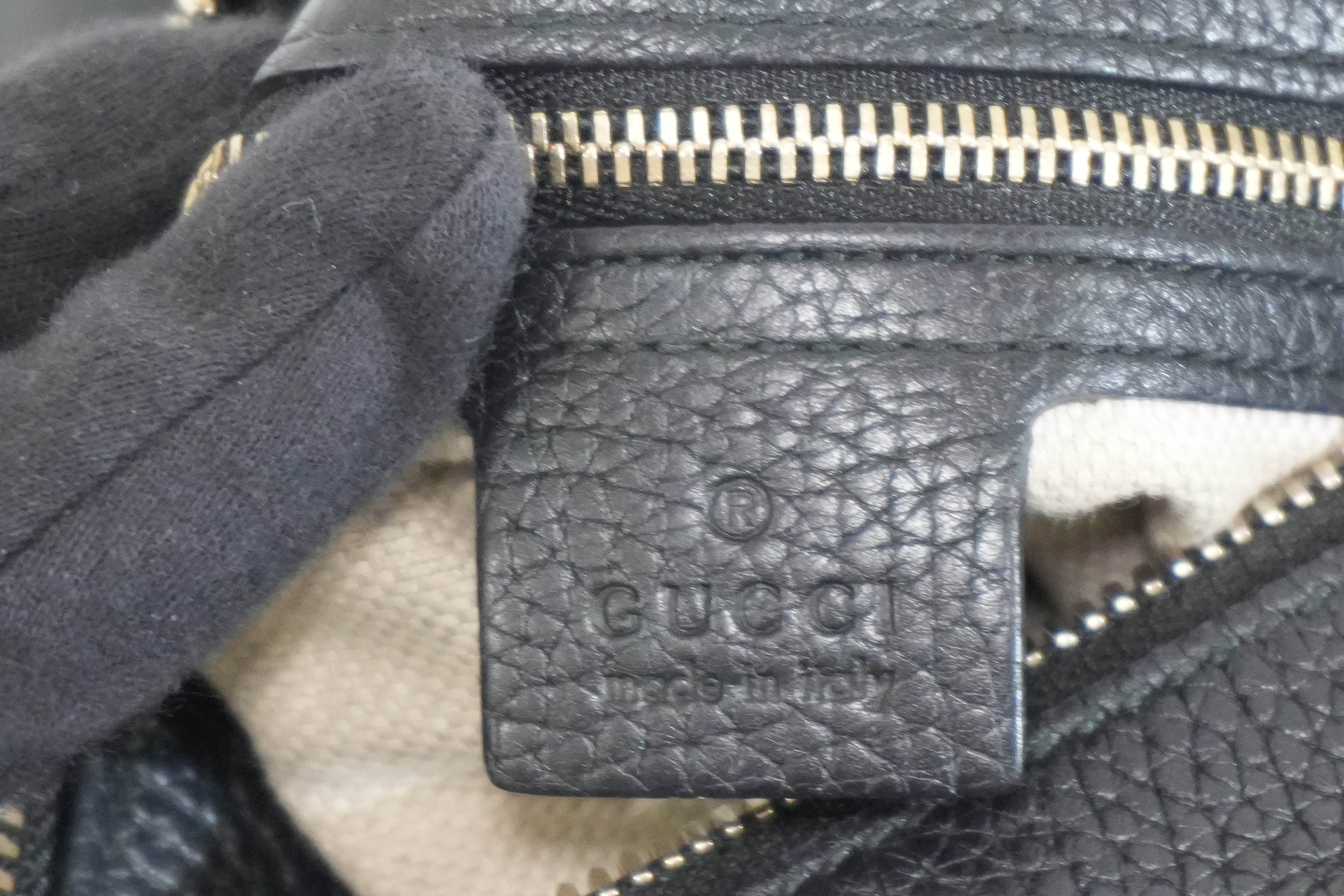 Pre-owned Gucci Two Way Soho Shoulder Bag Black