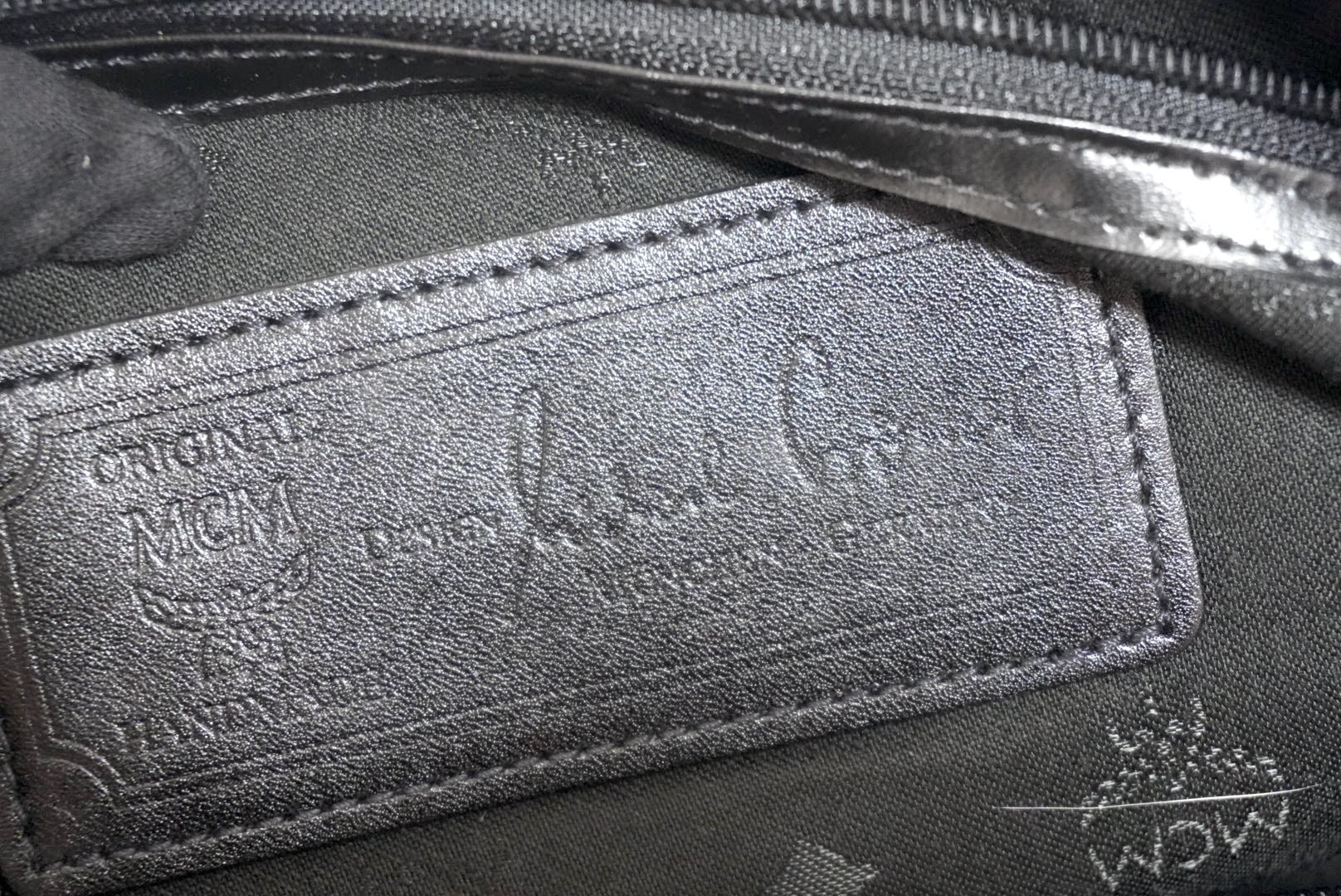 MCM Visetos Weekender Bag Black Used