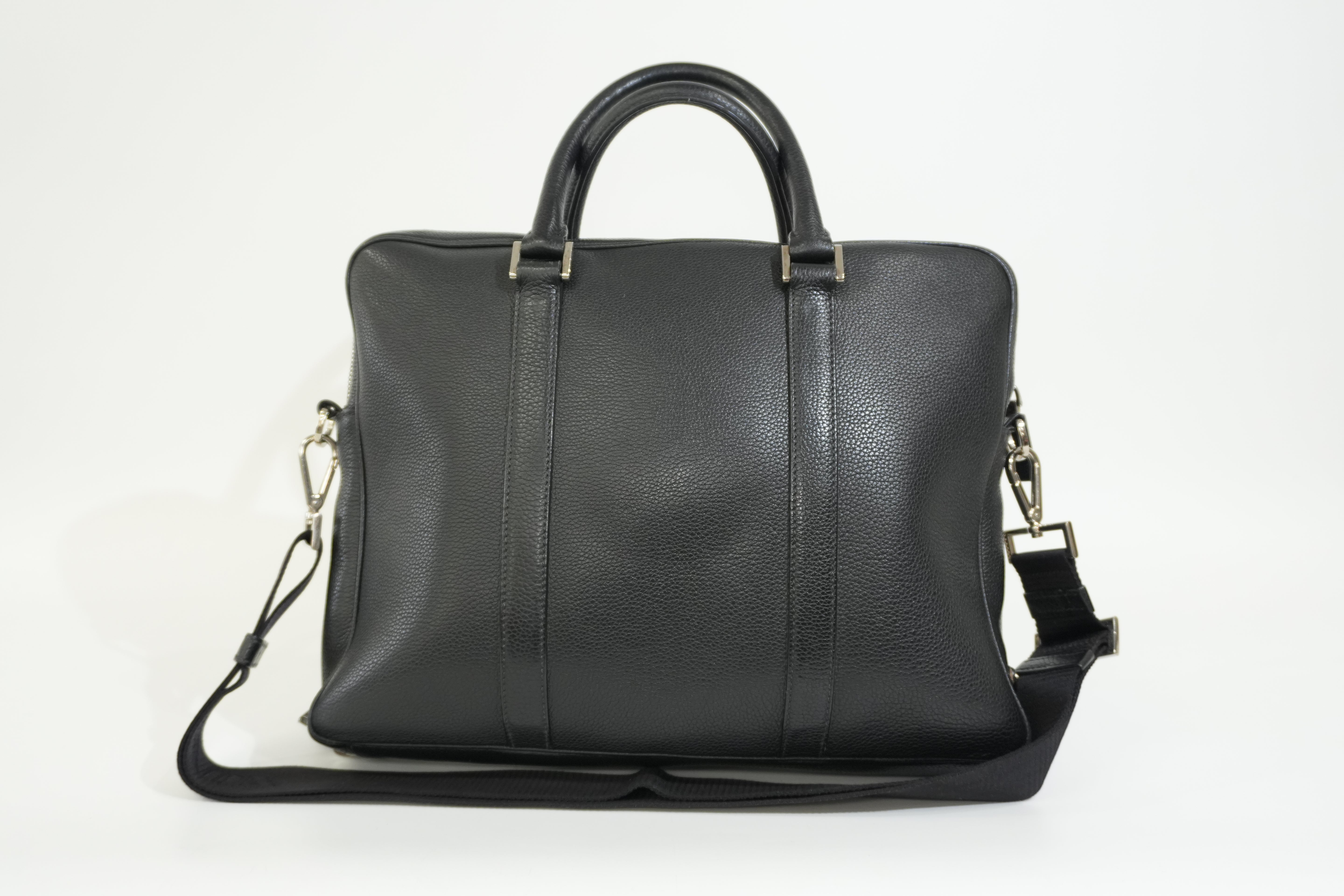 Pre-owned Prada Two Way Briefcase Black
