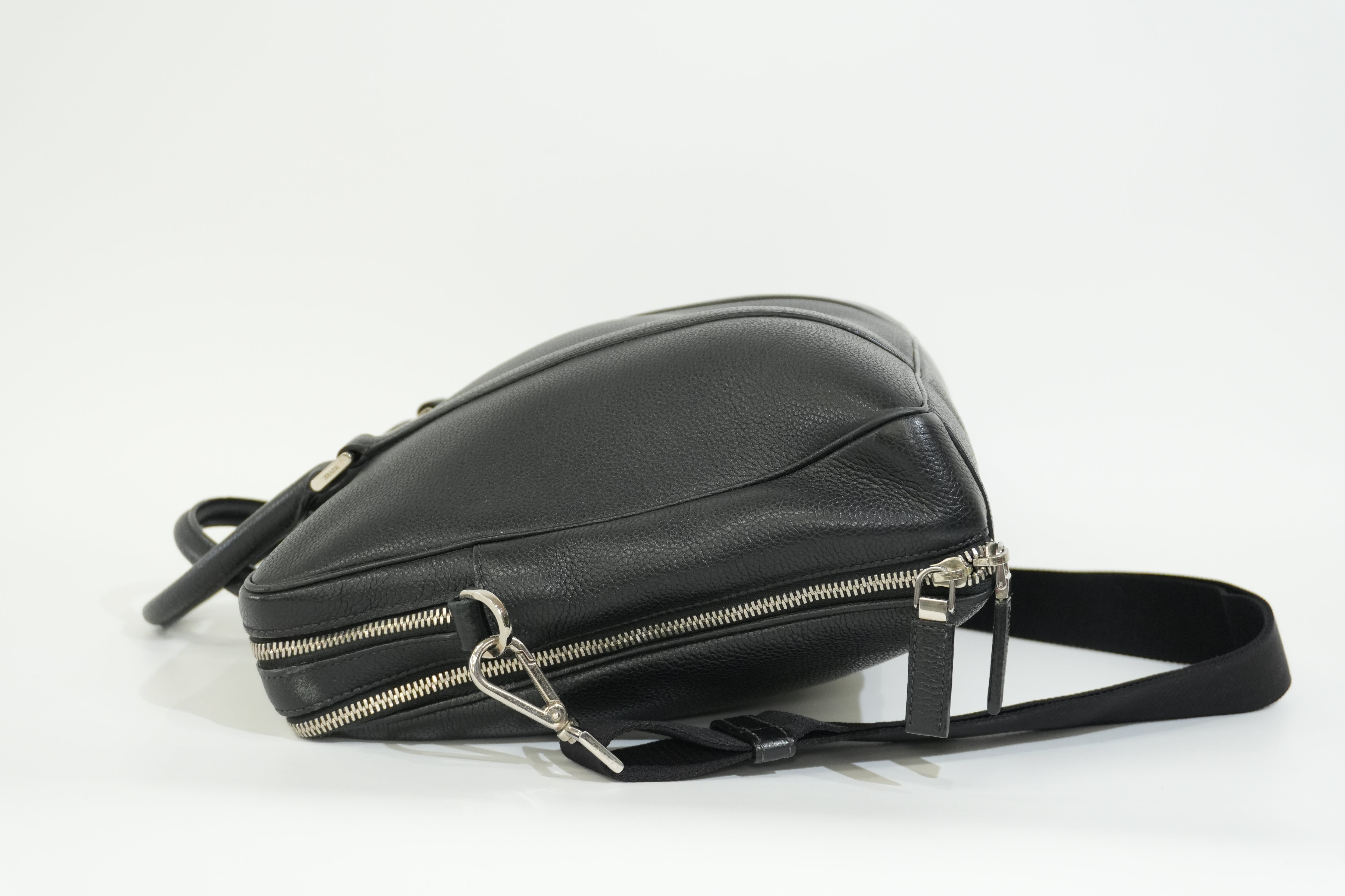Pre-owned Prada Two Way Briefcase Black