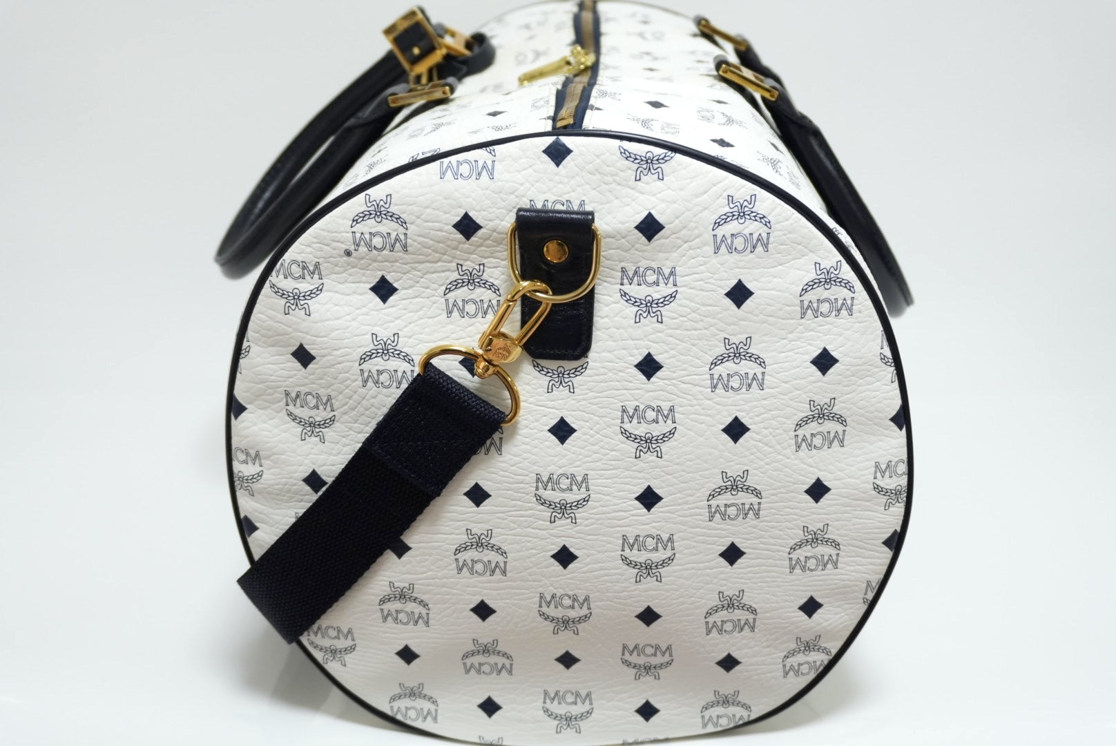 MCM ヴィセトス ウィークエンダーバッグ ホワイト 中古