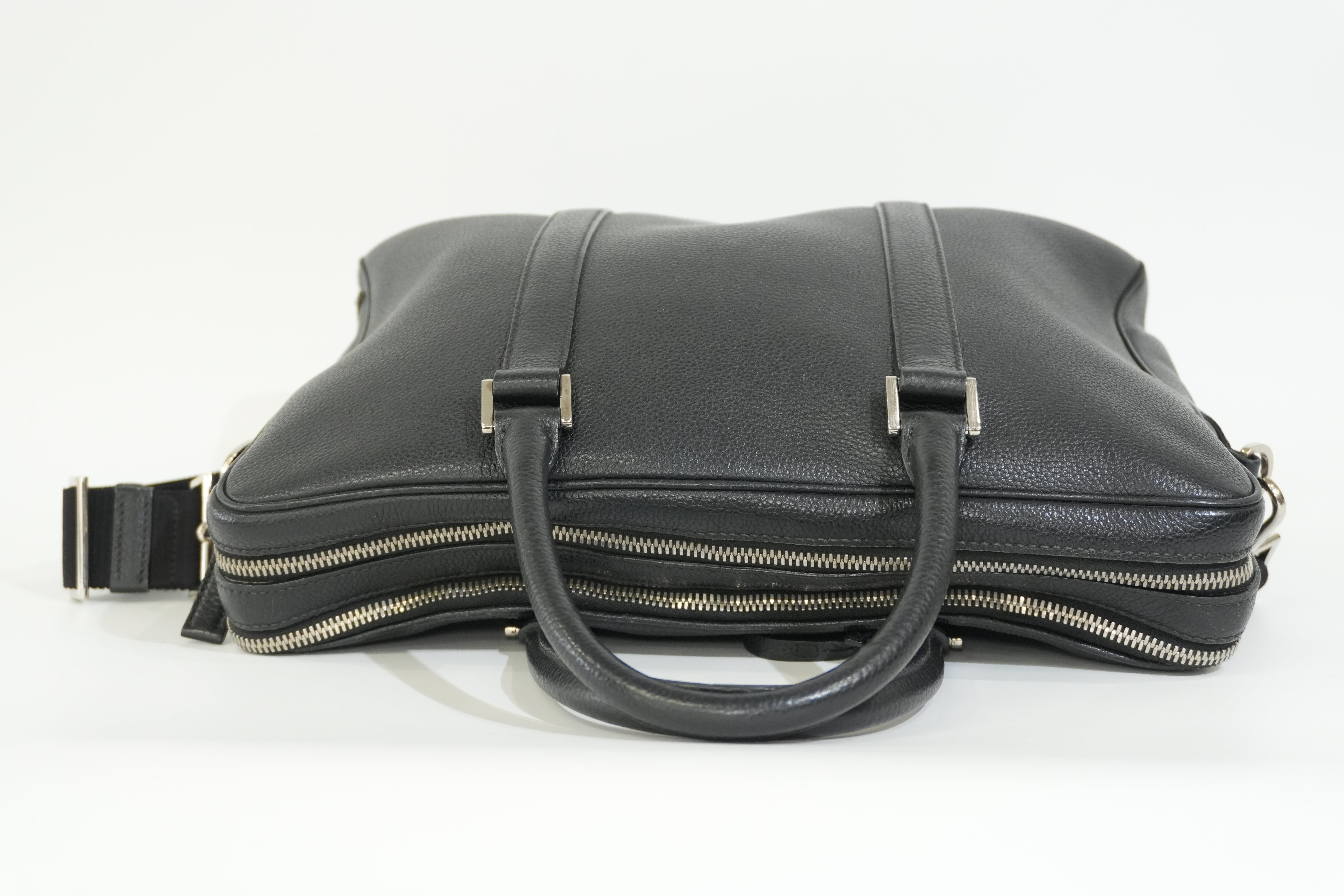Pre-owned Prada Two Way Briefcase Black
