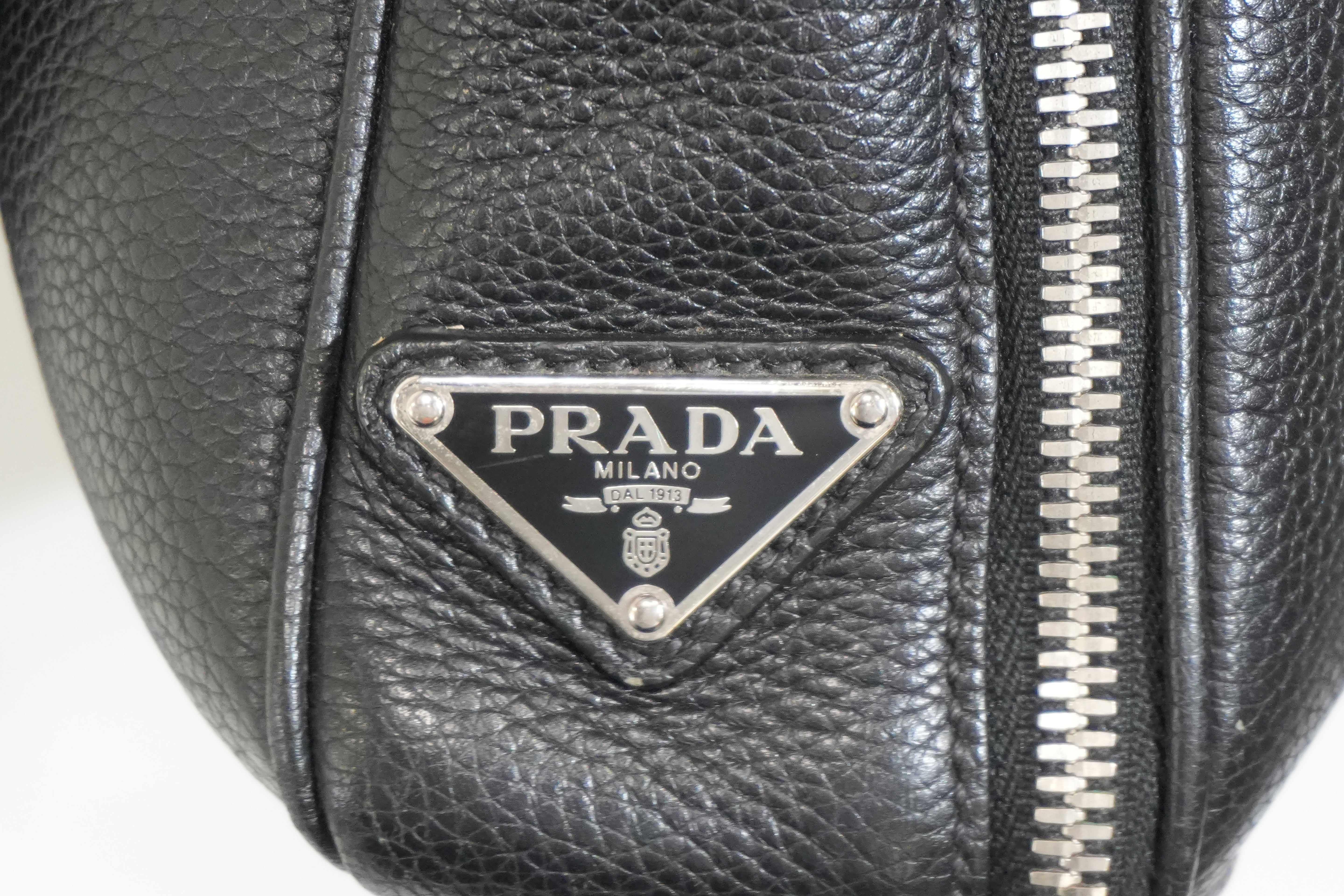 Pre-owned Prada Two Way Briefcase Black