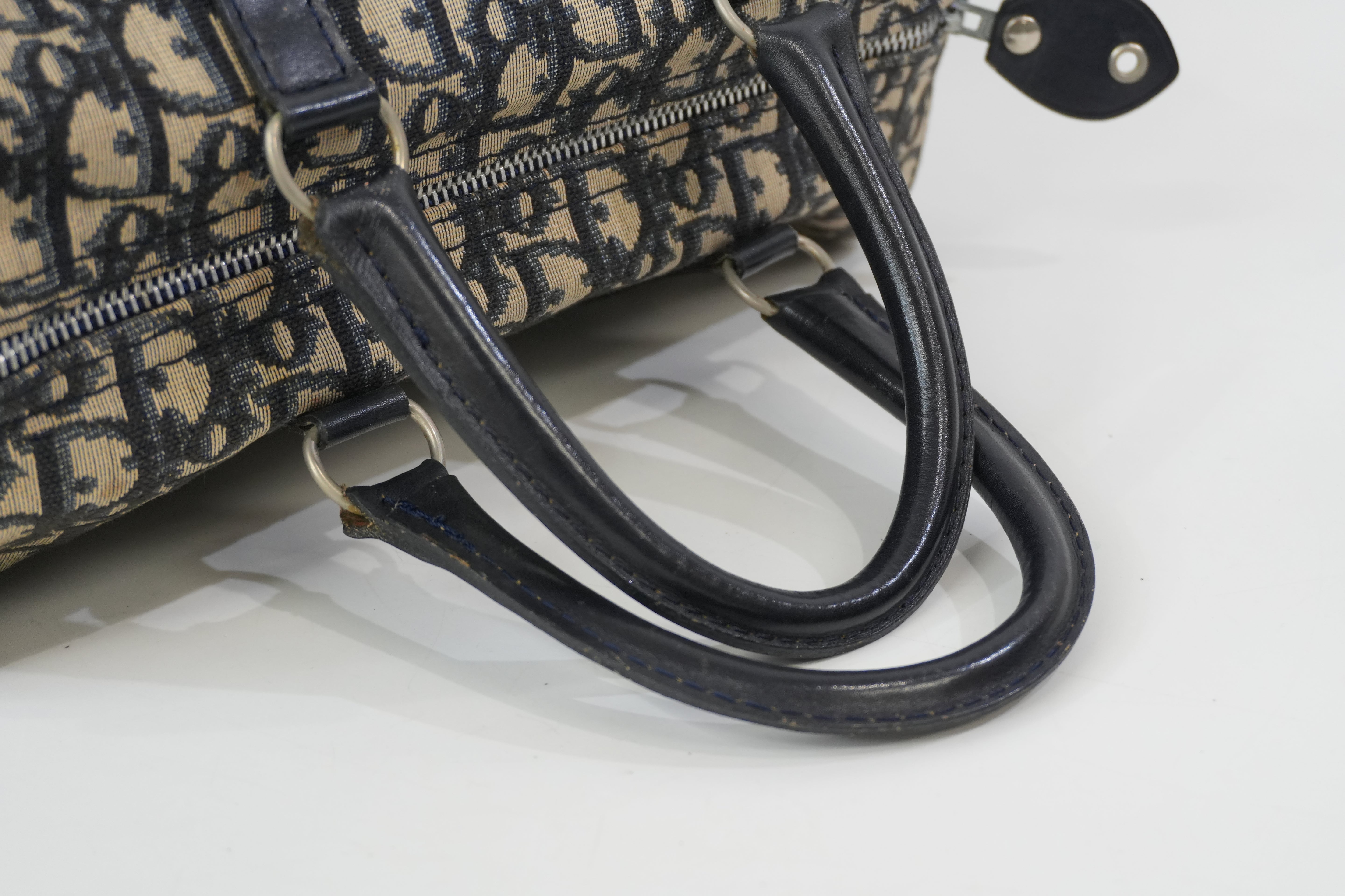 Pre-Owned DIOR Oblique Boston Bag