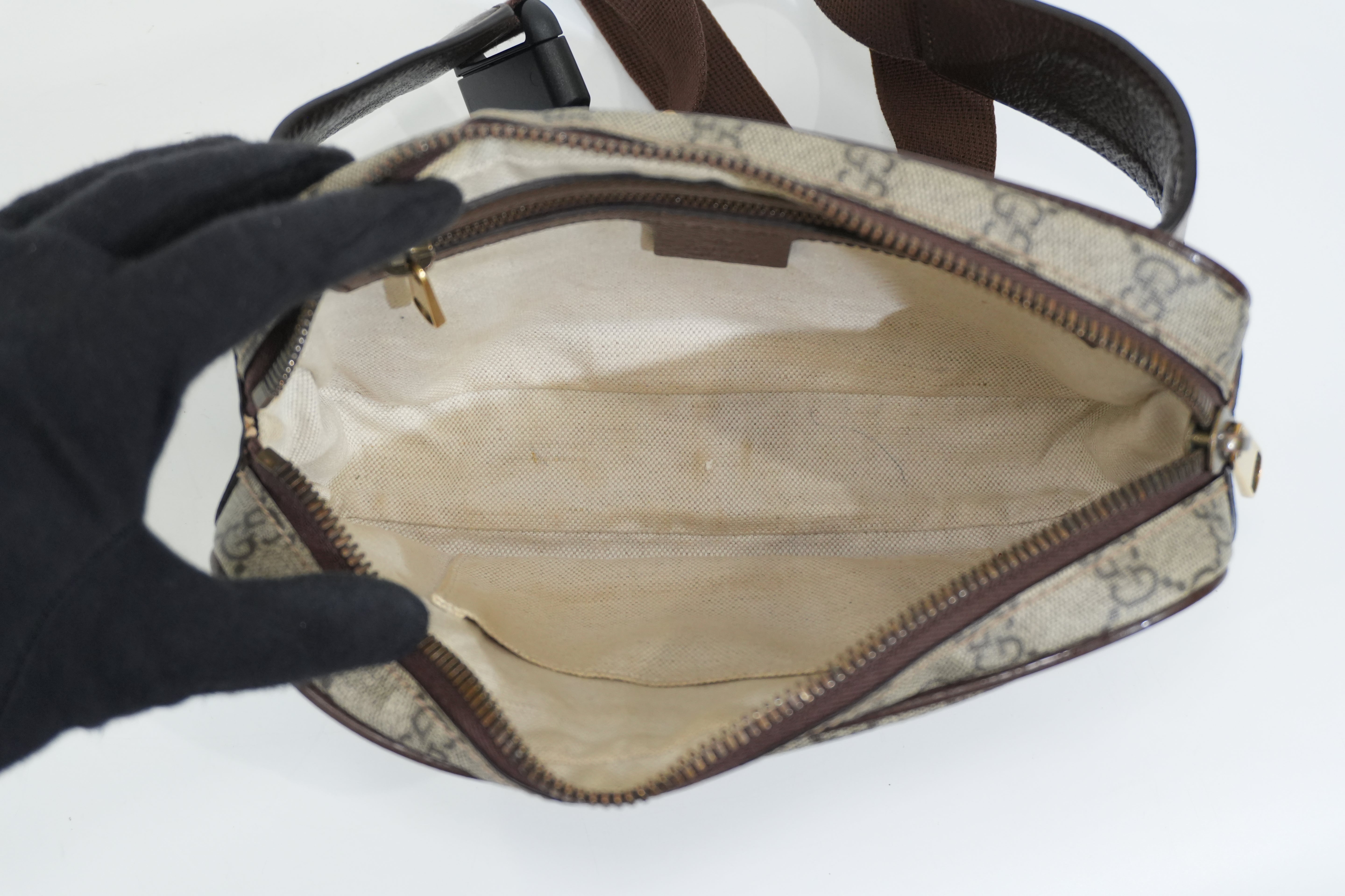 Pre-owned Gucci Ophidia Bumbag Brown