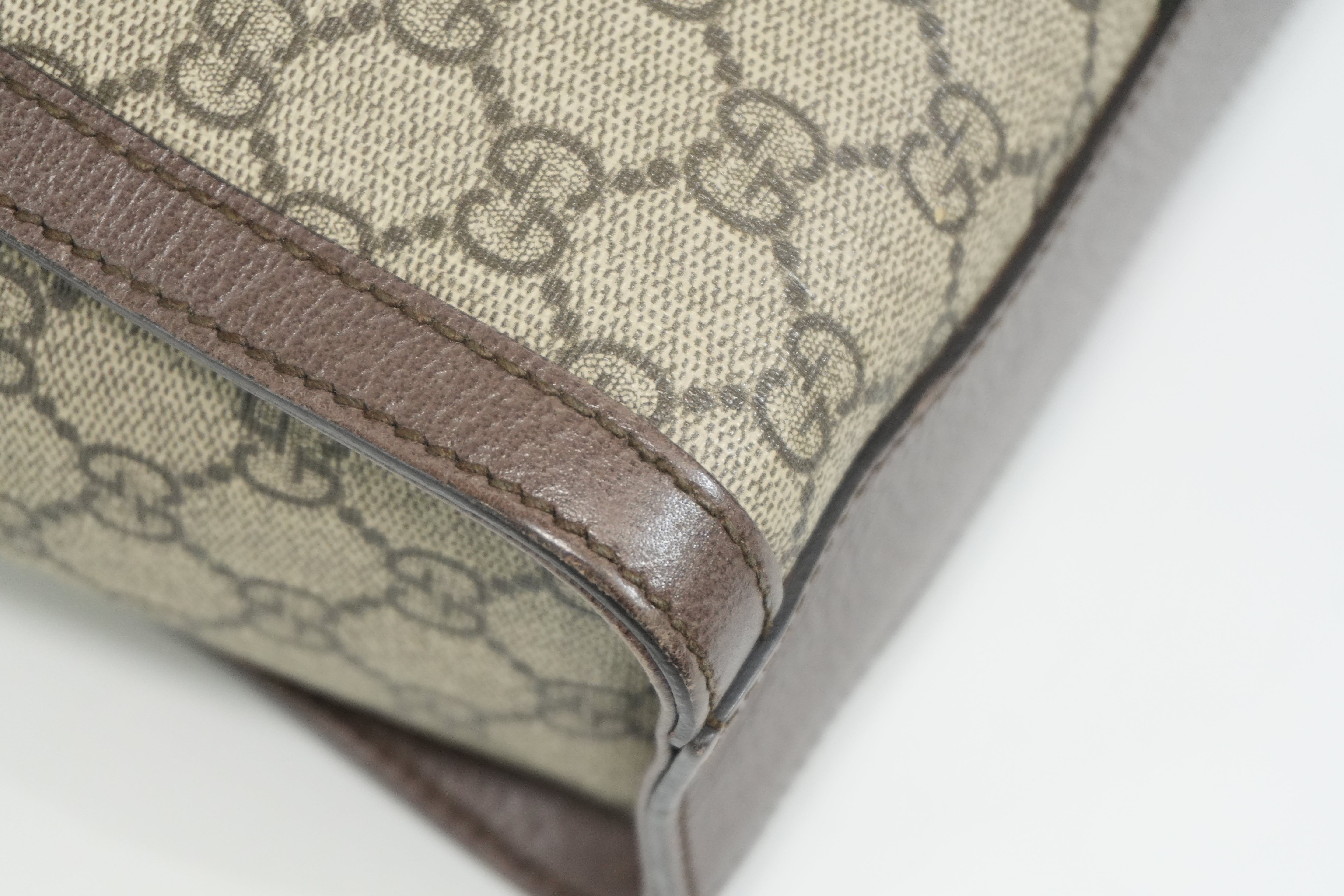 Pre-owned Gucci Ophidia Crossbody Bag Brown
