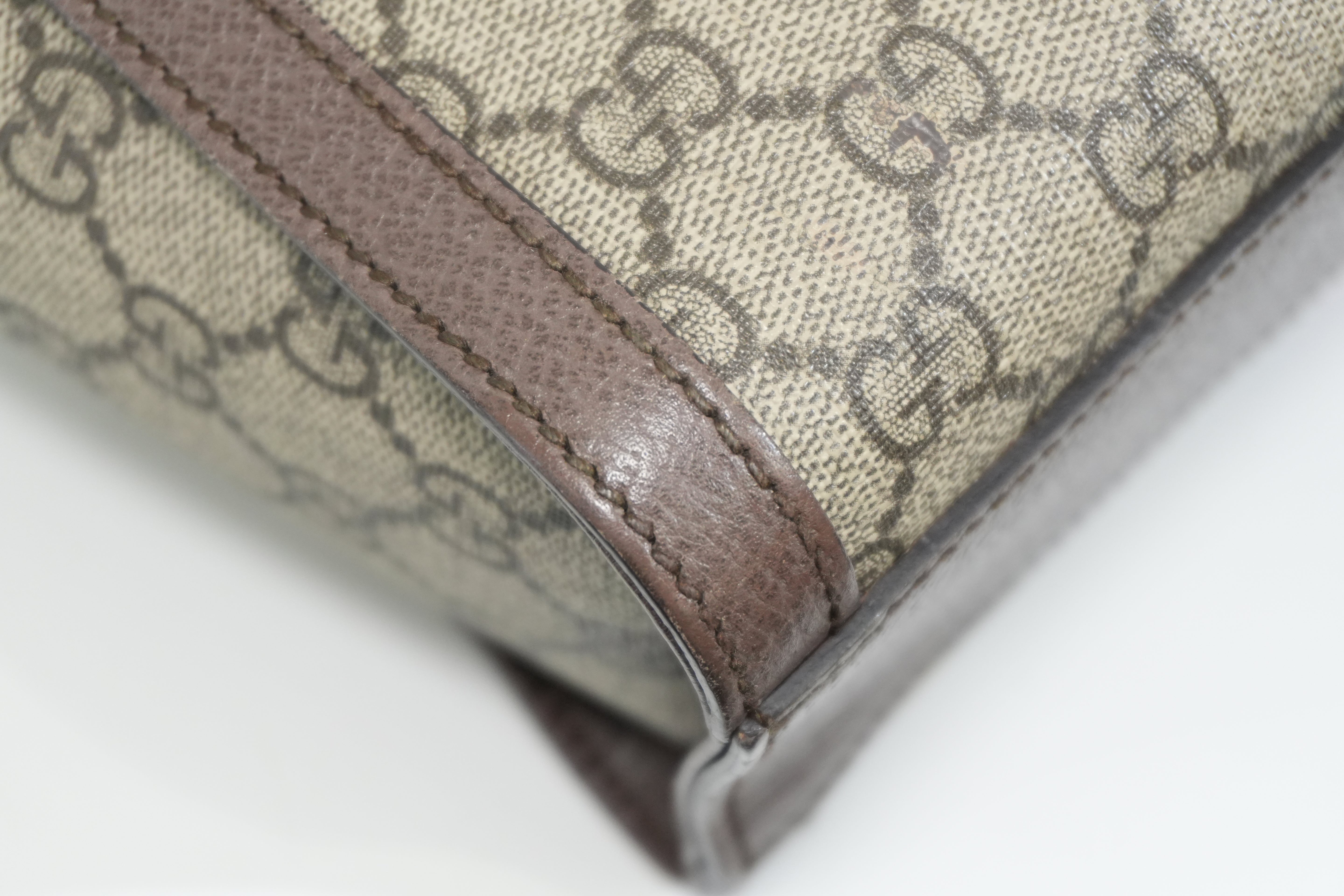 Pre-owned Gucci Ophidia Crossbody Bag Brown