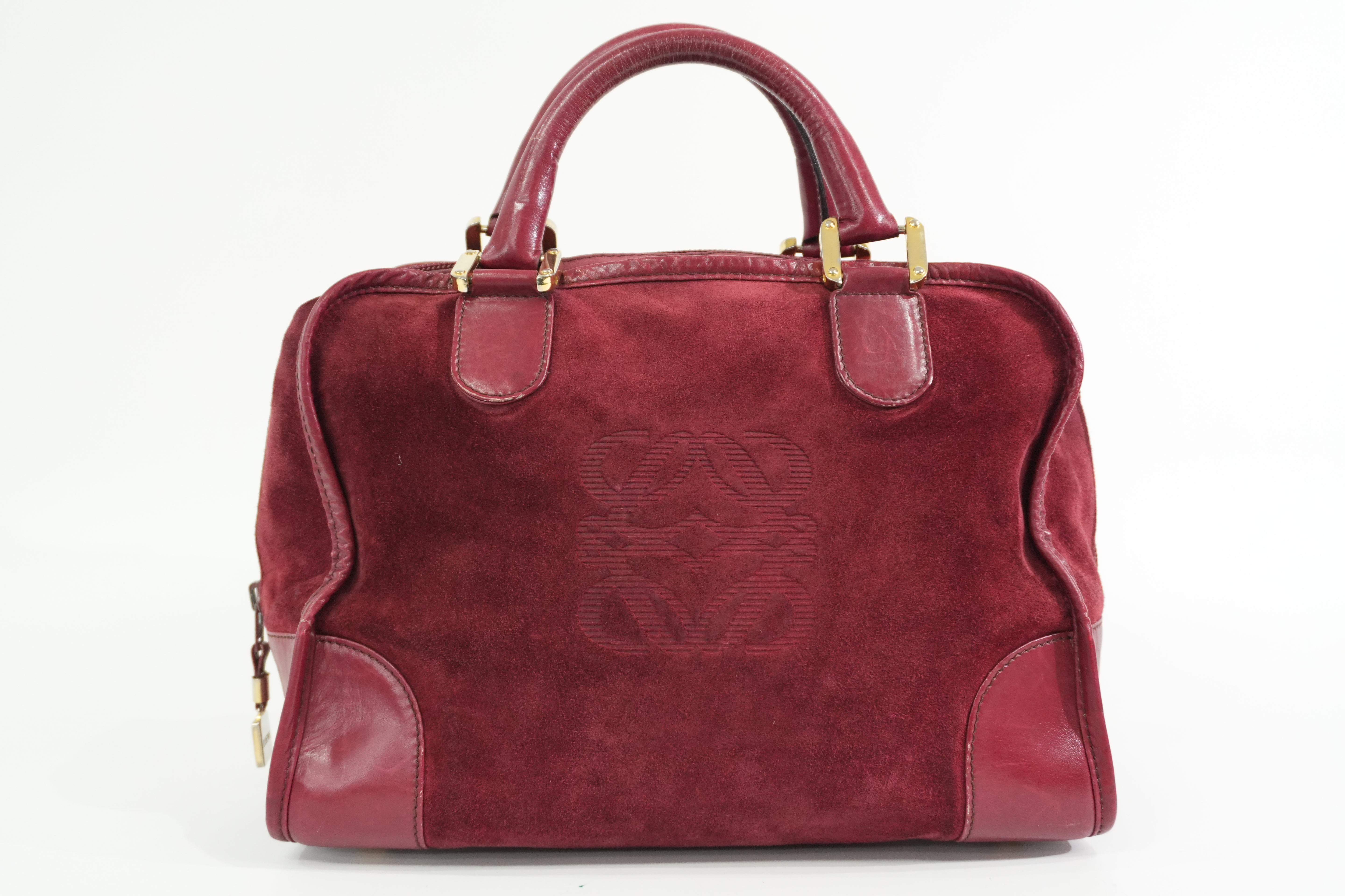 Pre-owned Loewe Leather Amazona Handbag Red