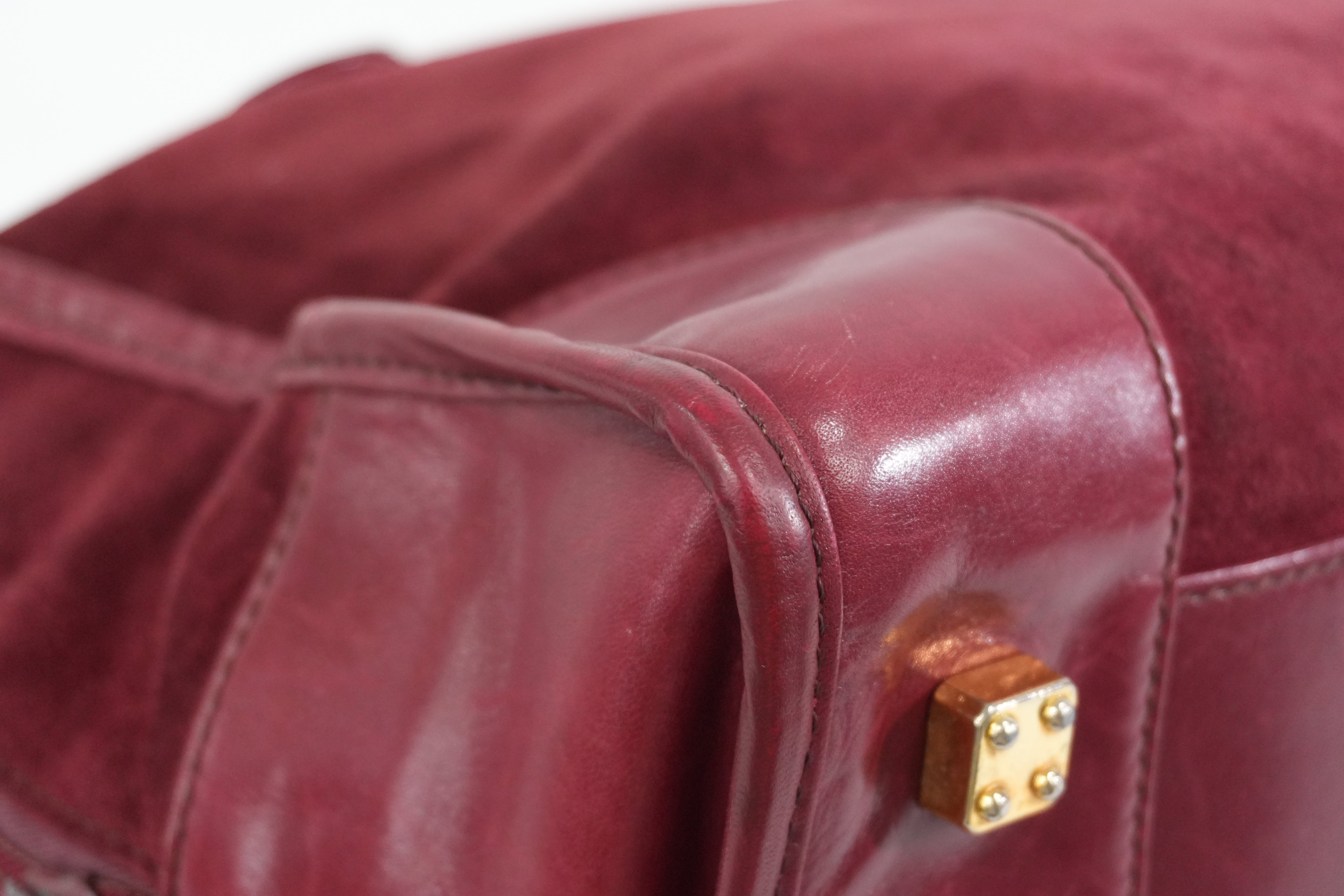 Pre-owned Loewe Leather Amazona Handbag Red