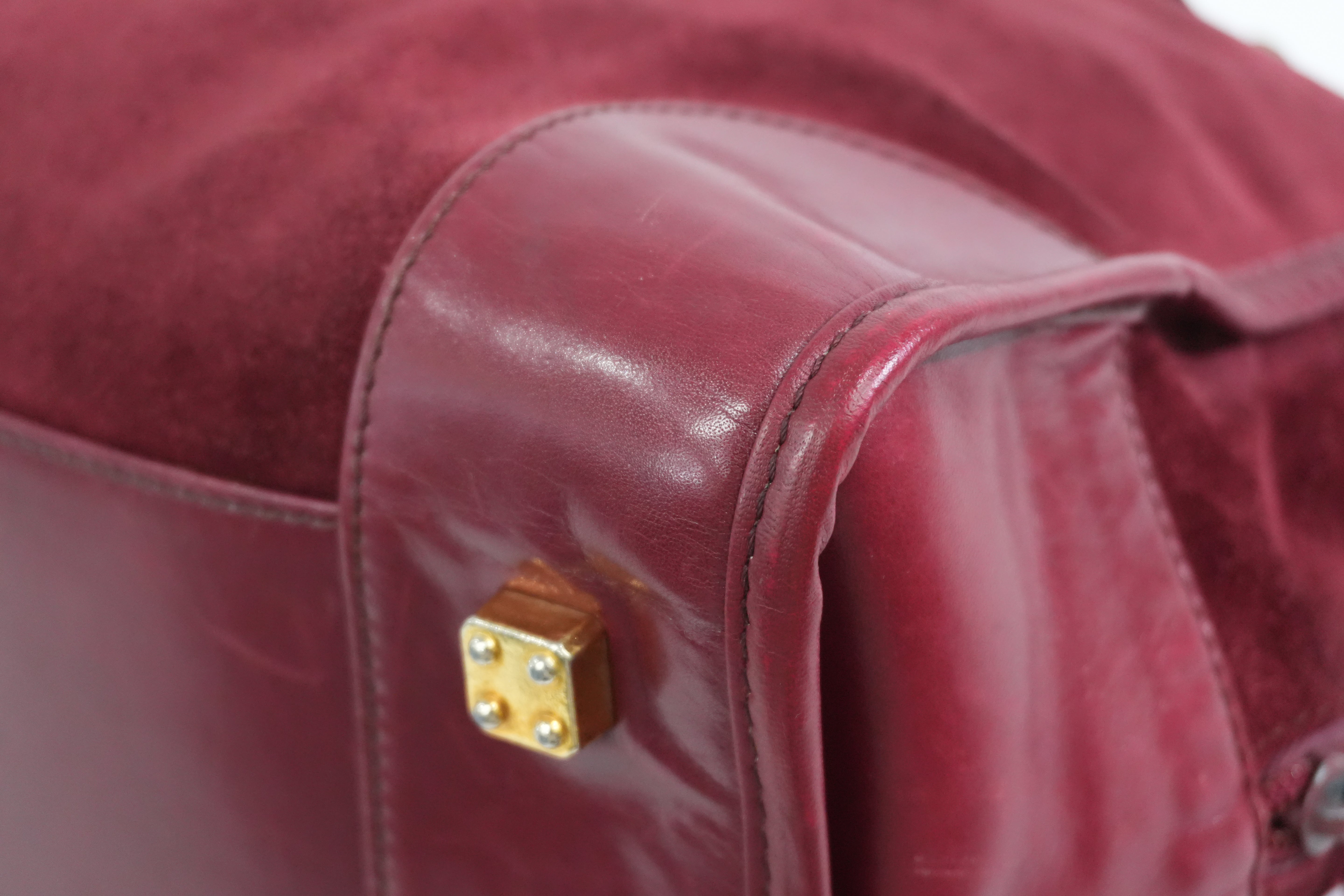 Pre-owned Loewe Leather Amazona Handbag Red