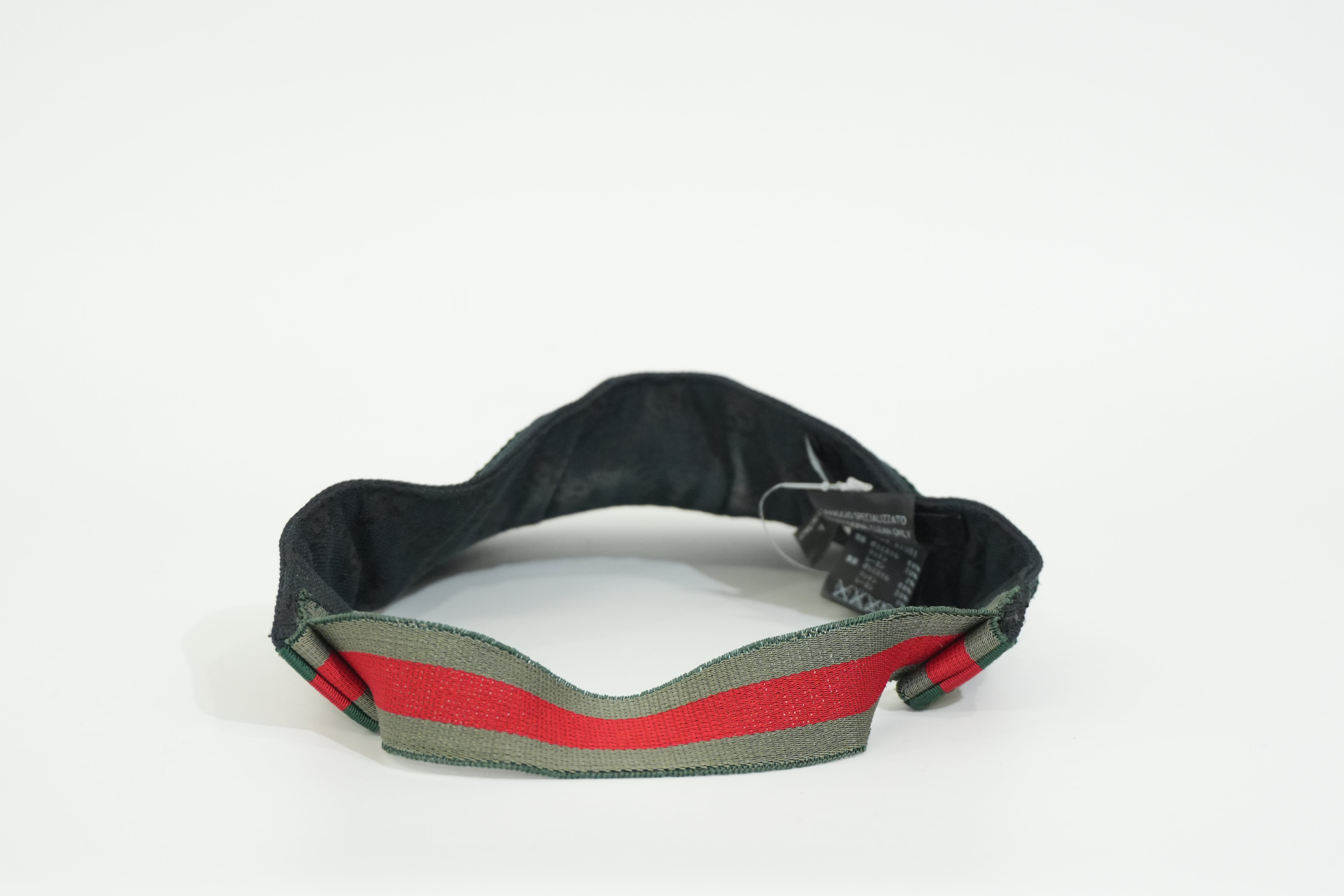 Pre-owned Gucci Sunvisor Black