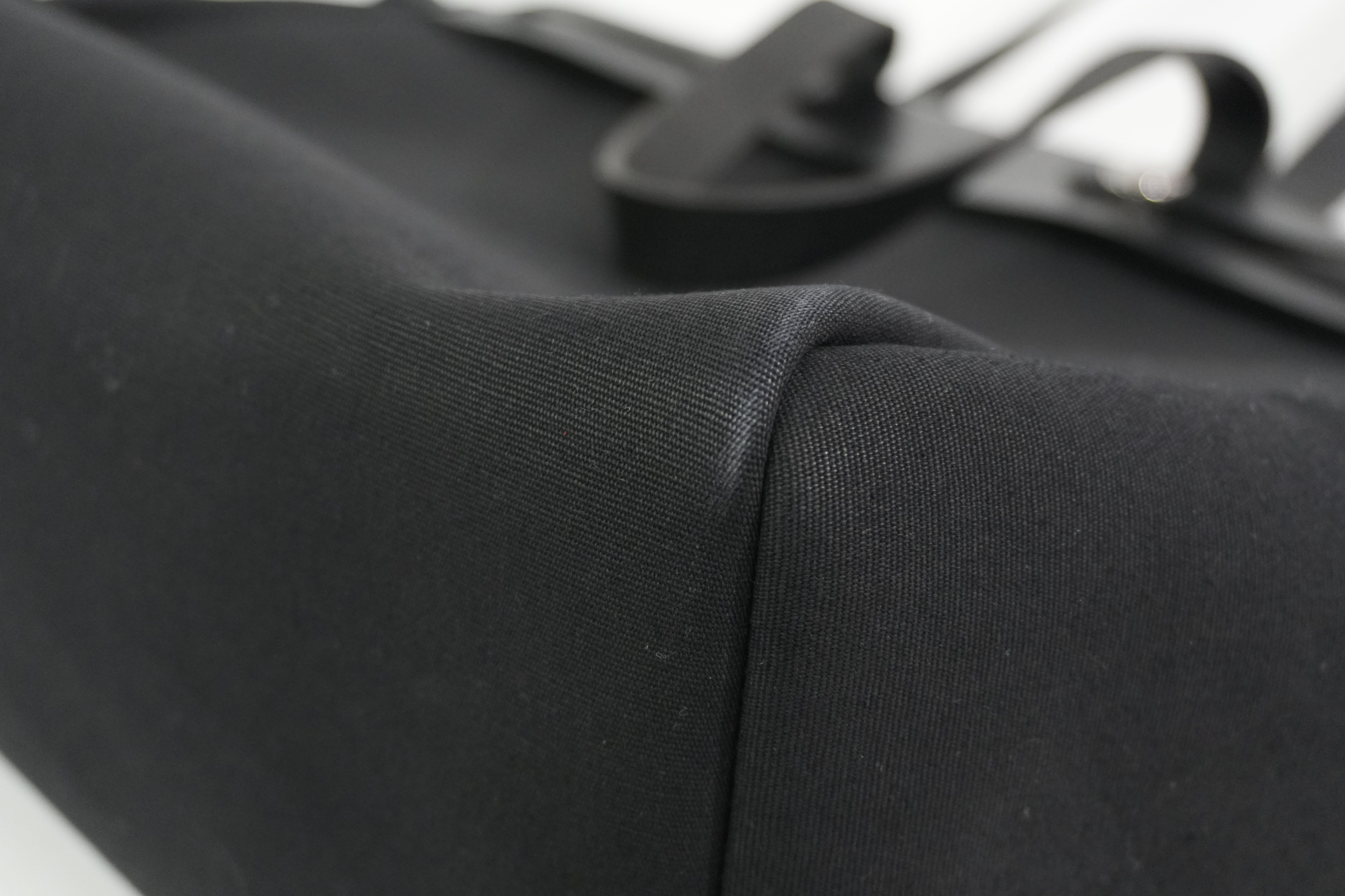 Pre-owned Hermes Herbag Cabas GM Tote Bag Black