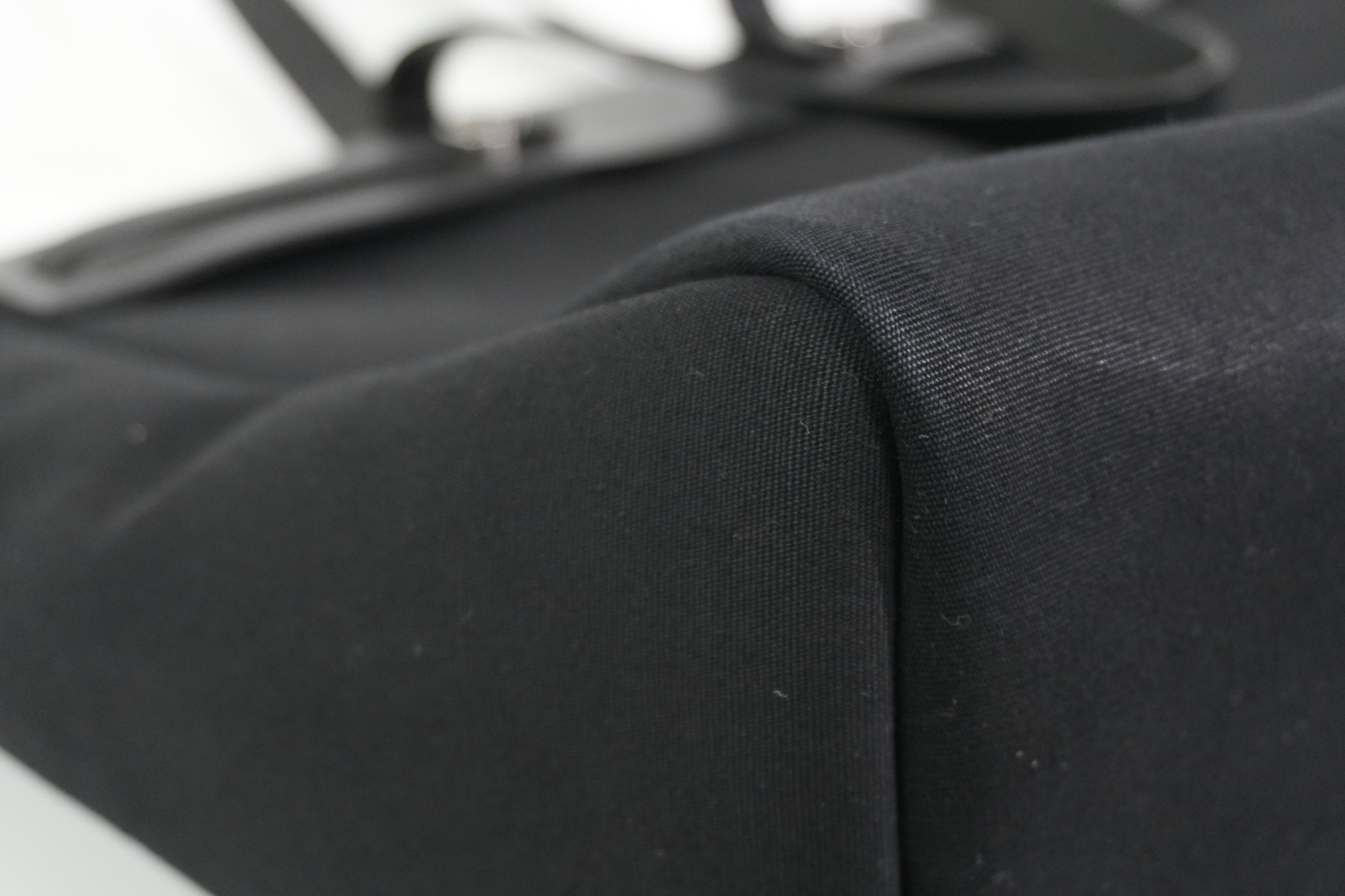 Pre-owned Hermes Herbag Cabas GM Tote Bag Black