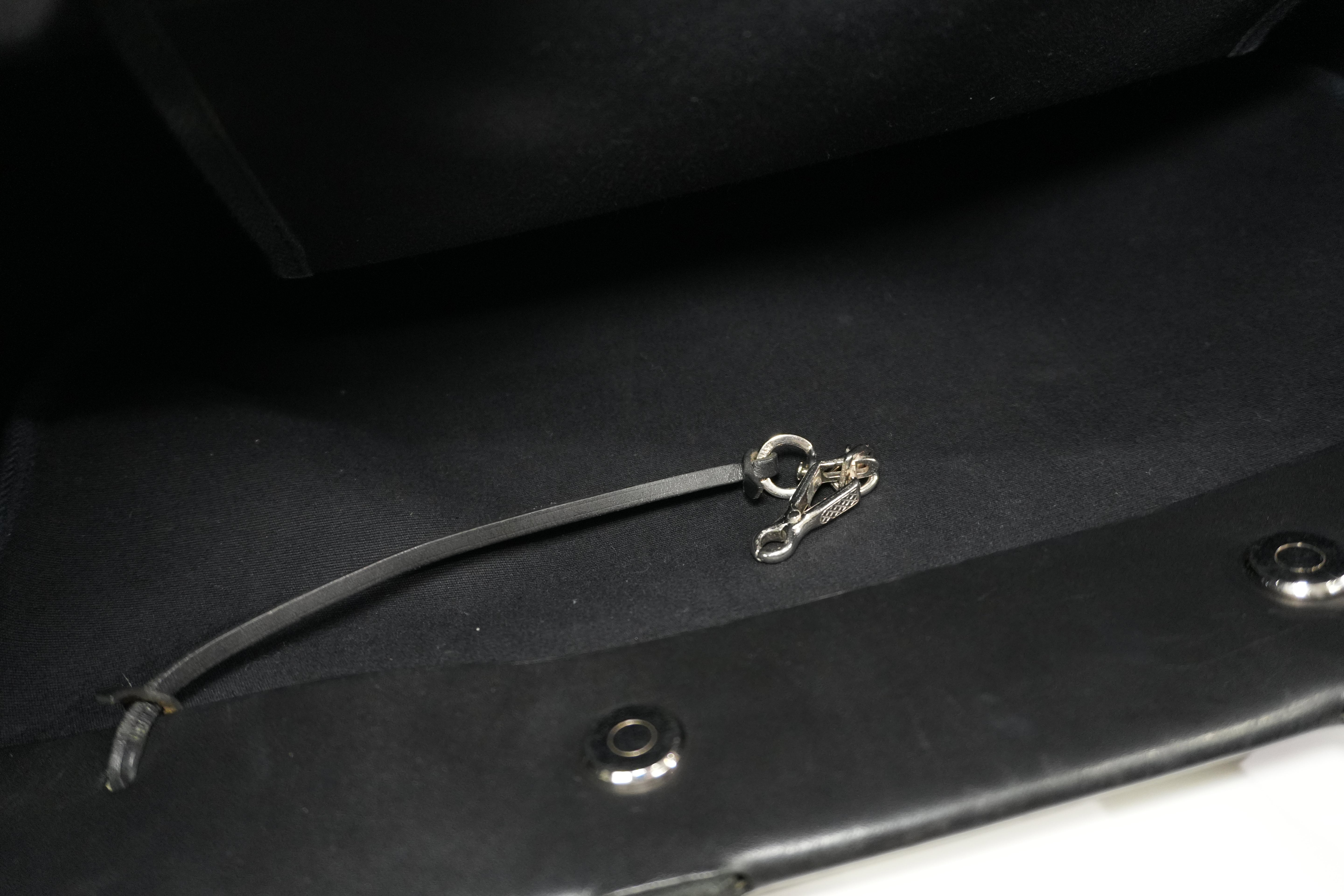 Pre-owned Hermes Herbag Cabas GM Tote Bag Black