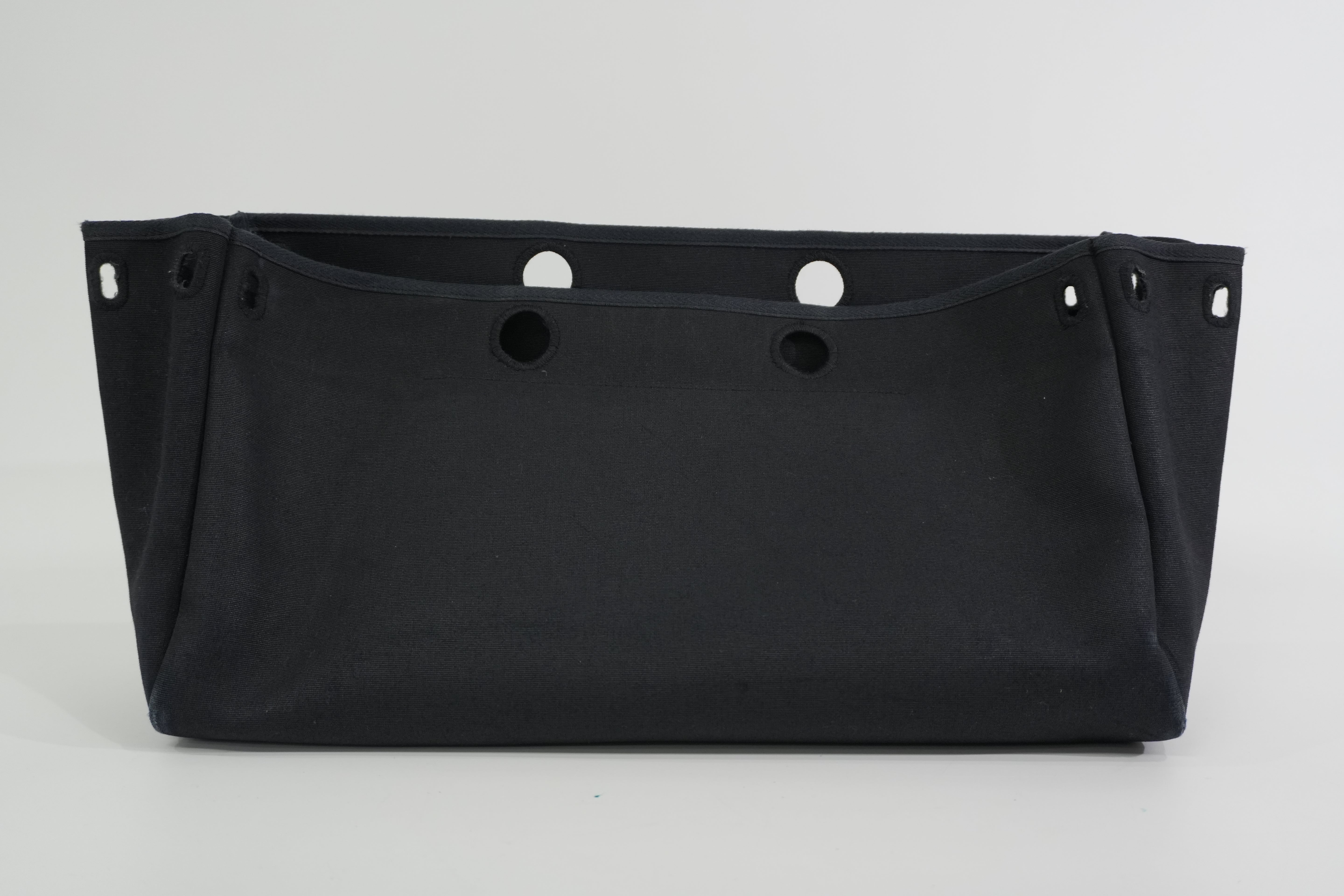 Pre-owned Hermes Herbag Cabas GM Tote Bag Black