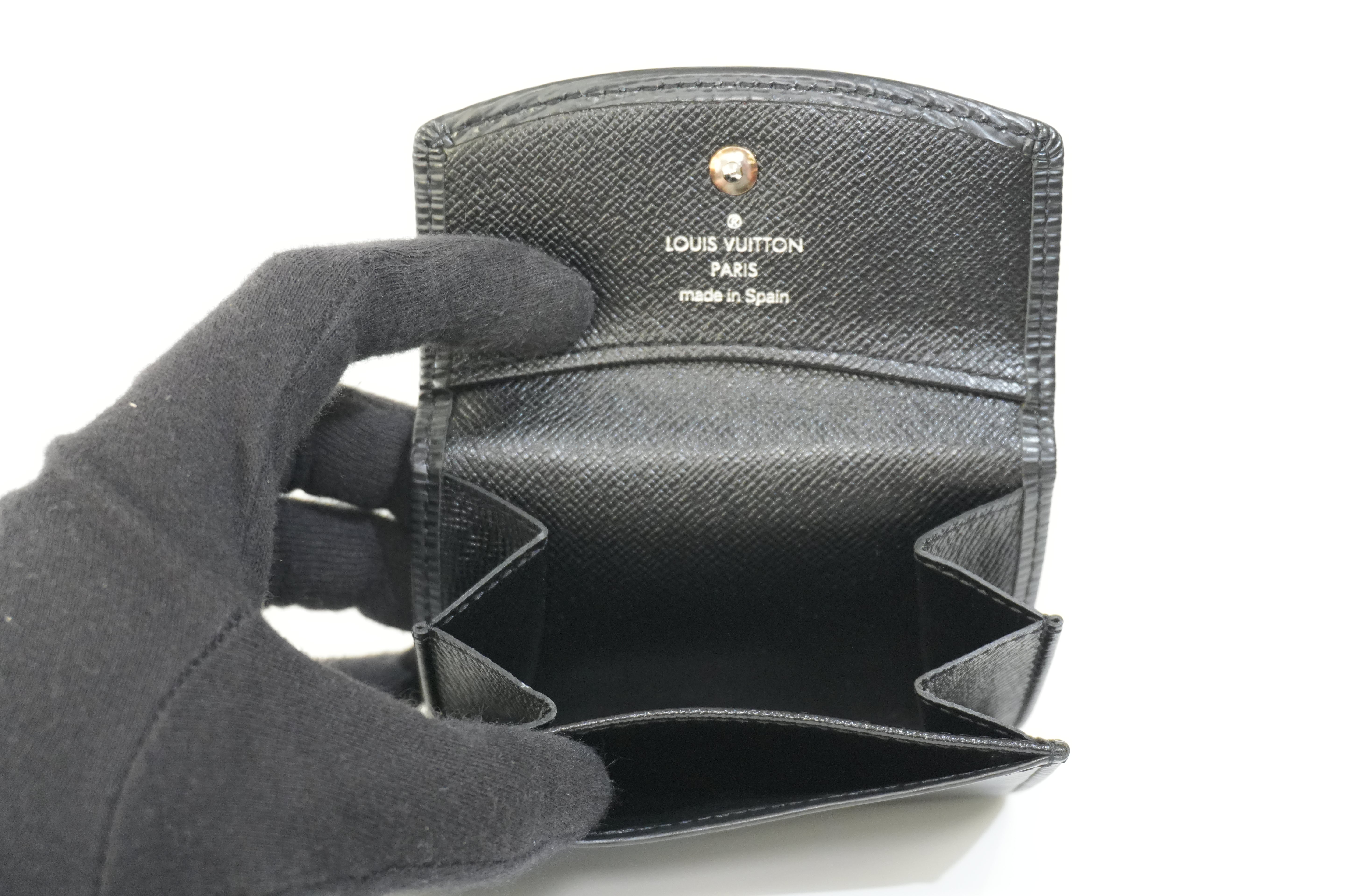 Pre-owned Louis Vuitton Card Holder Black