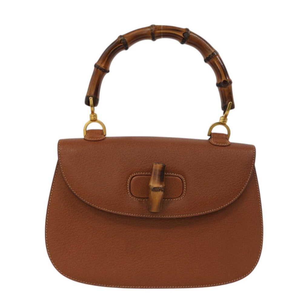 Pre-Owned Gucci Bamboo Handbag Brown