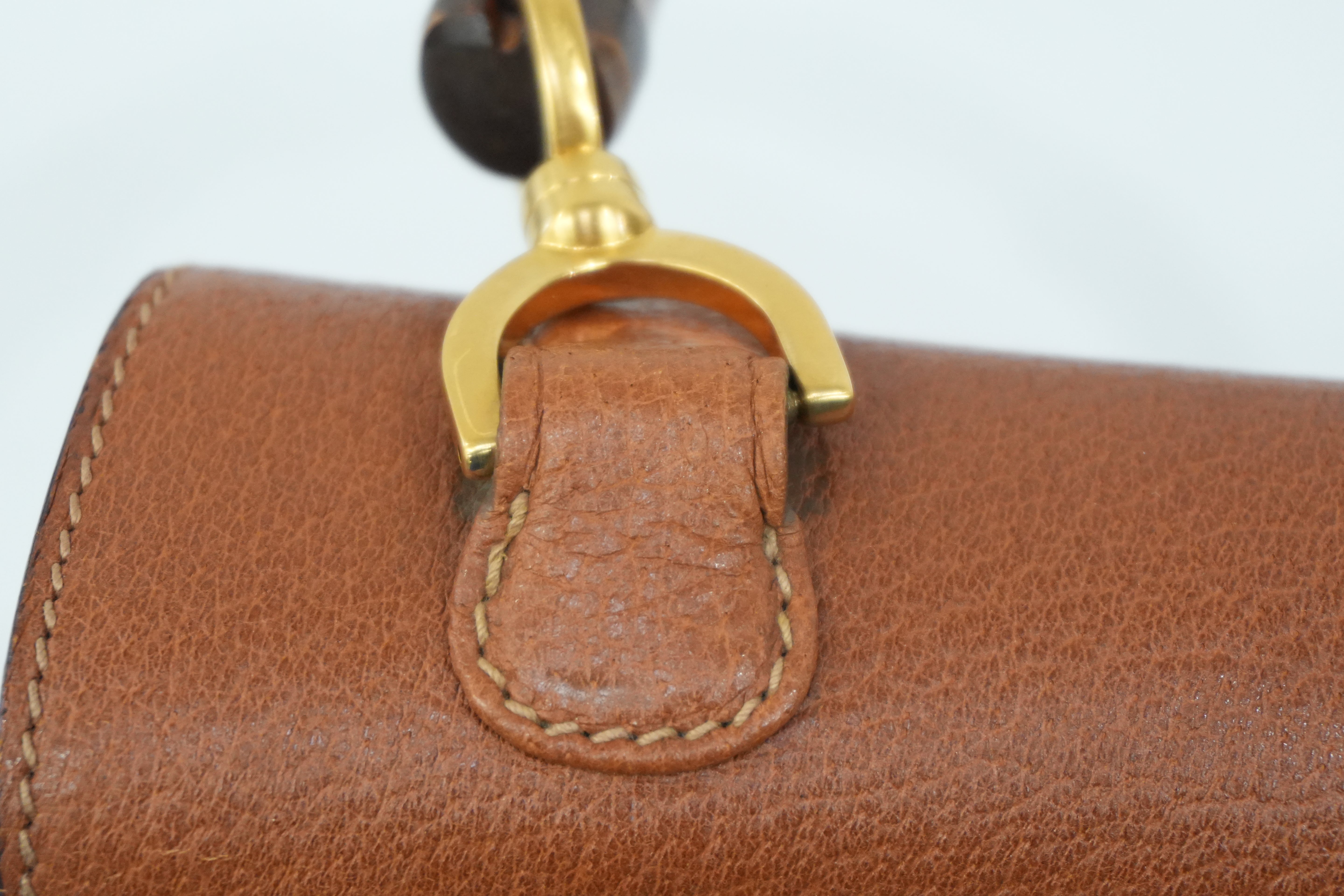 Pre-Owned Gucci Bamboo Handbag Brown