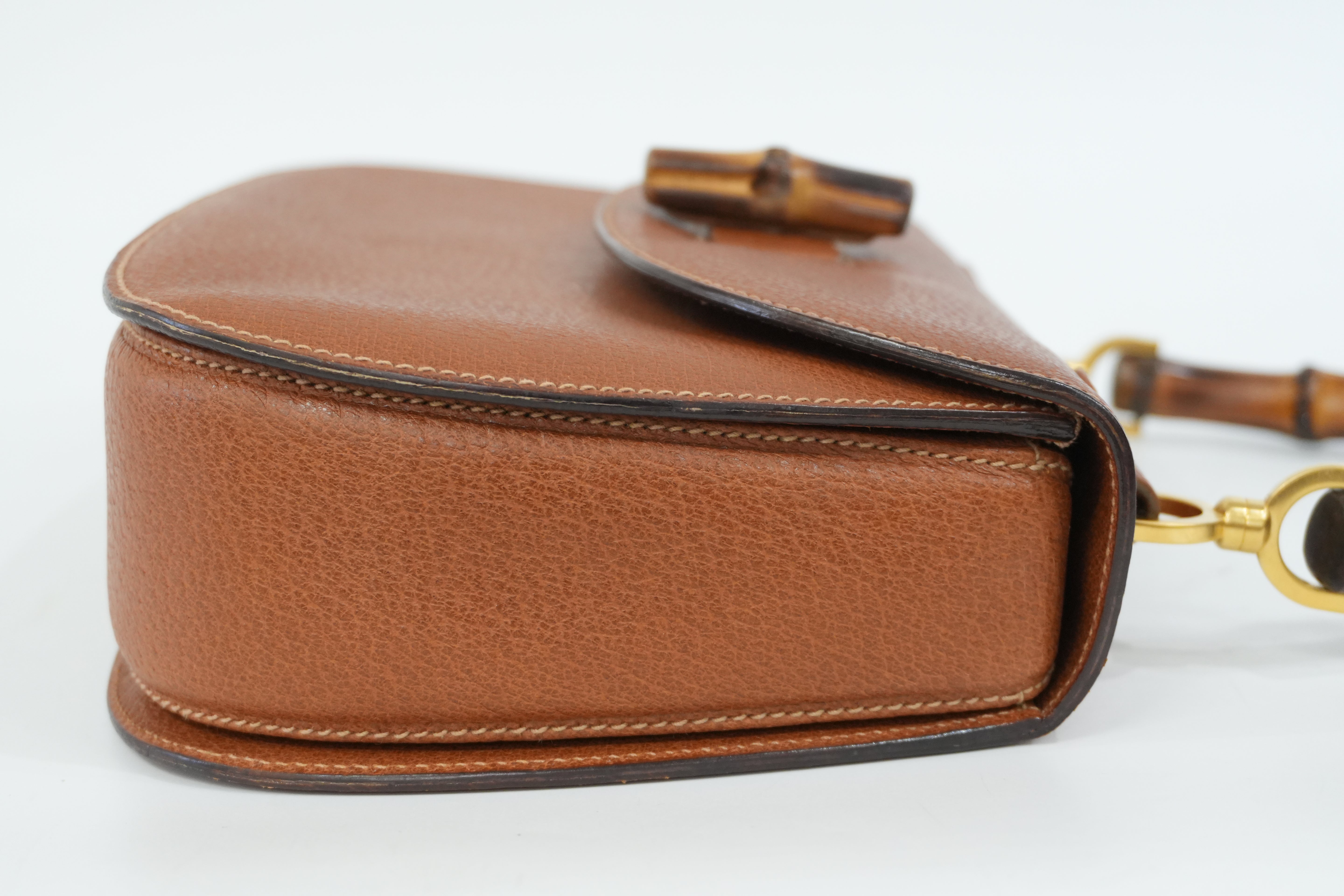Pre-Owned Gucci Bamboo Handbag Brown