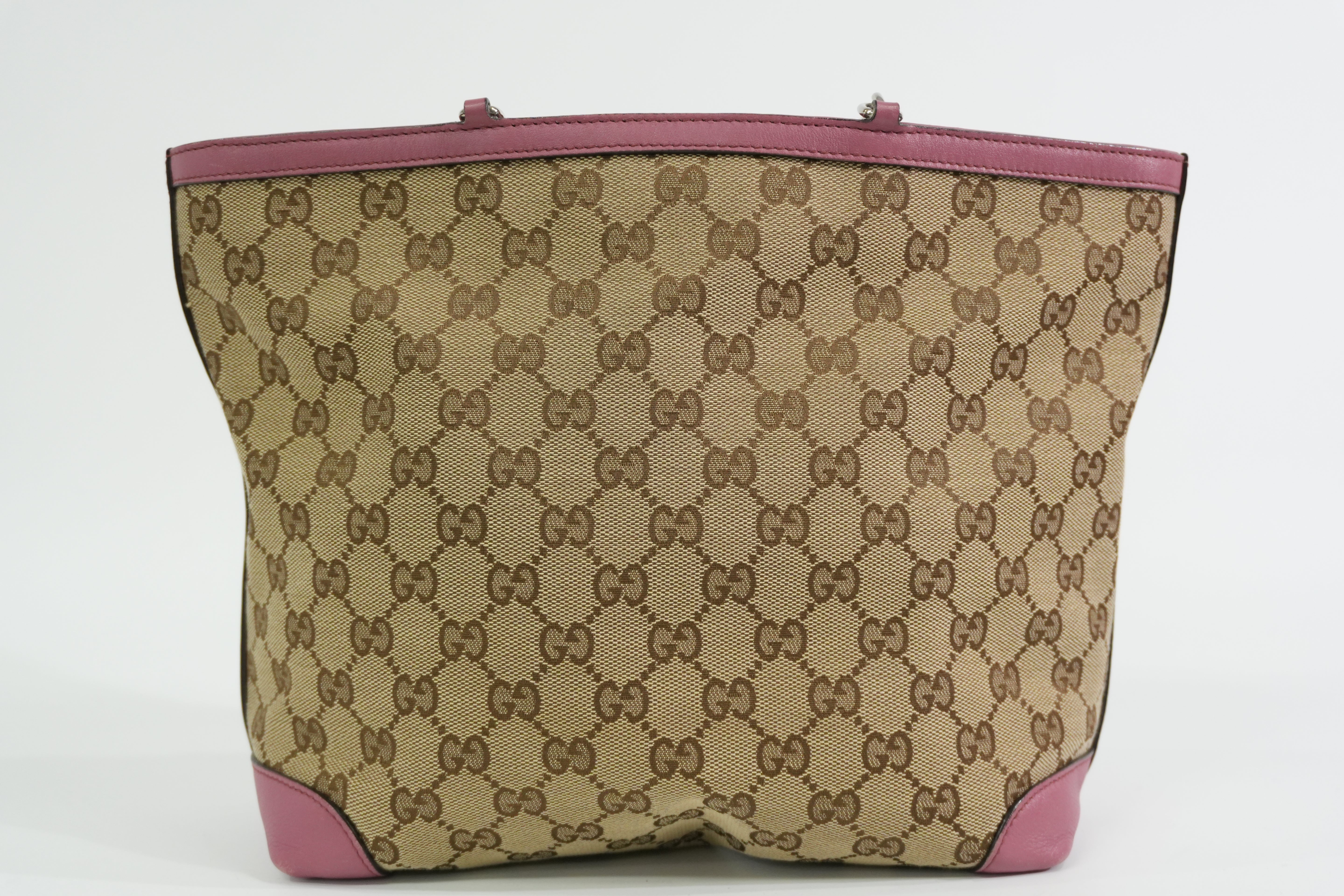 Pre-owned Gucci Bamboo Guccisima Handbag Pink