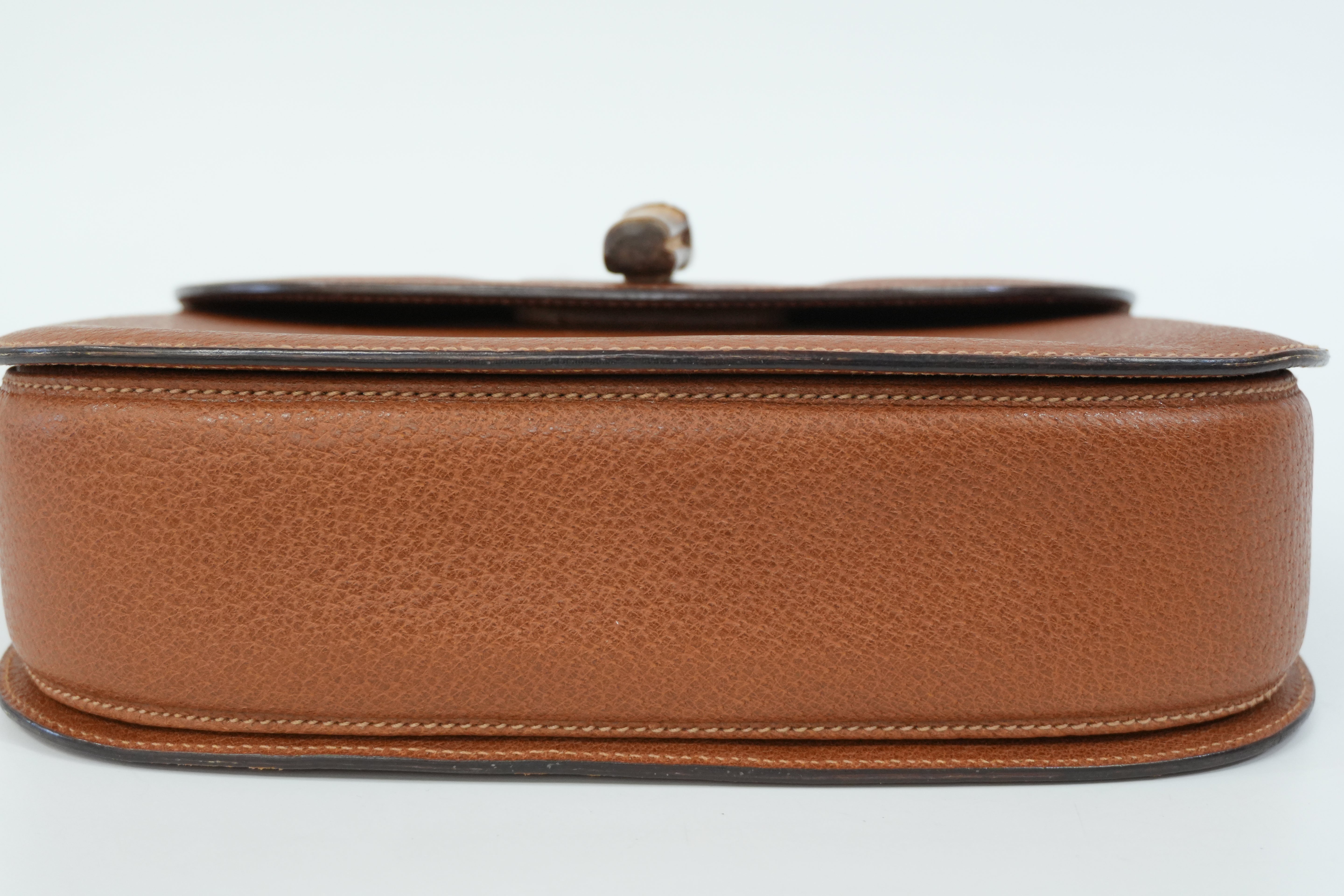 Pre-Owned Gucci Bamboo Handbag Brown