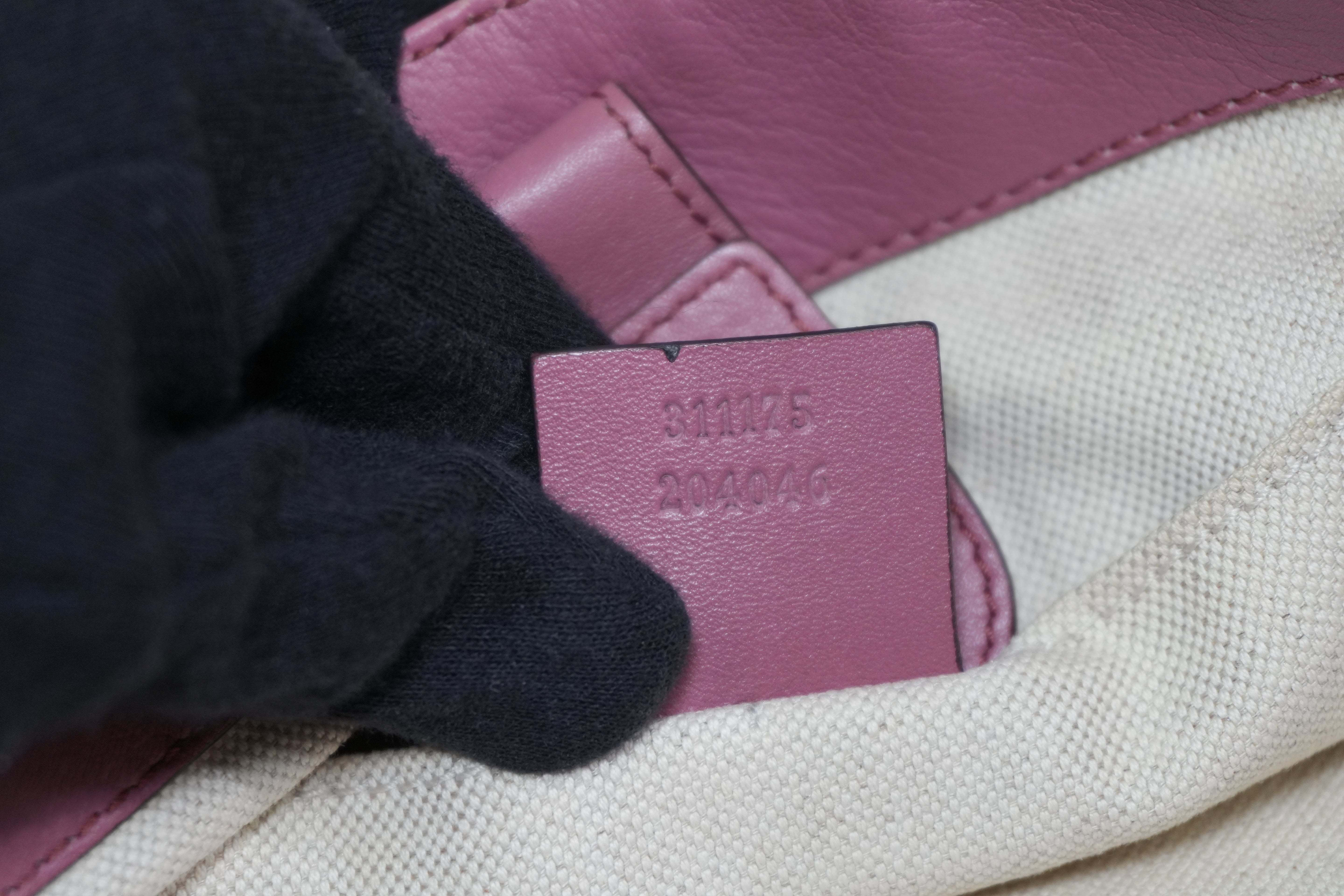 Pre-owned Gucci Bamboo Guccisima Handbag Pink