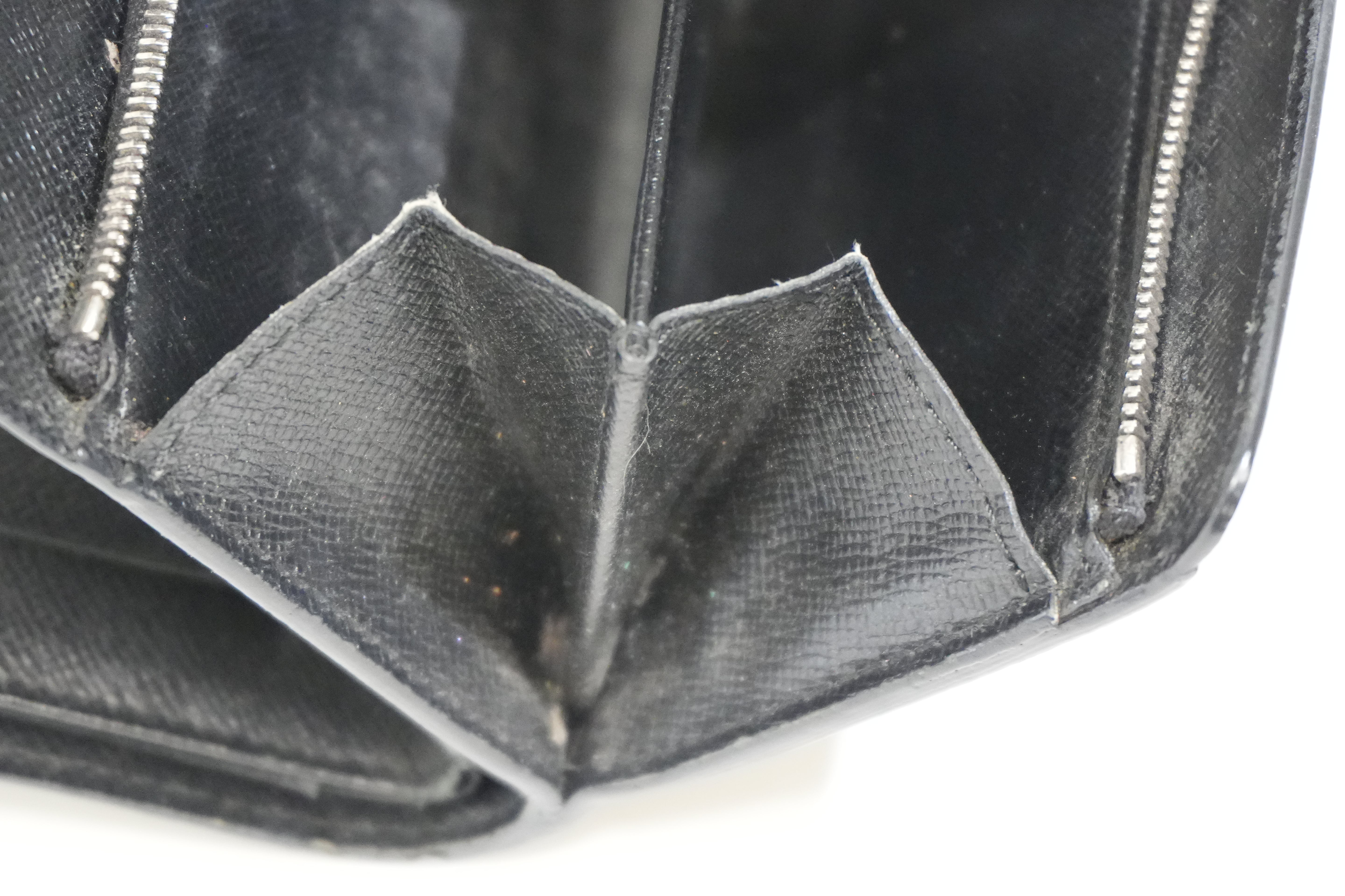 Pre-owned Louis Vuitton Epi Joey Compact Wallet Black
