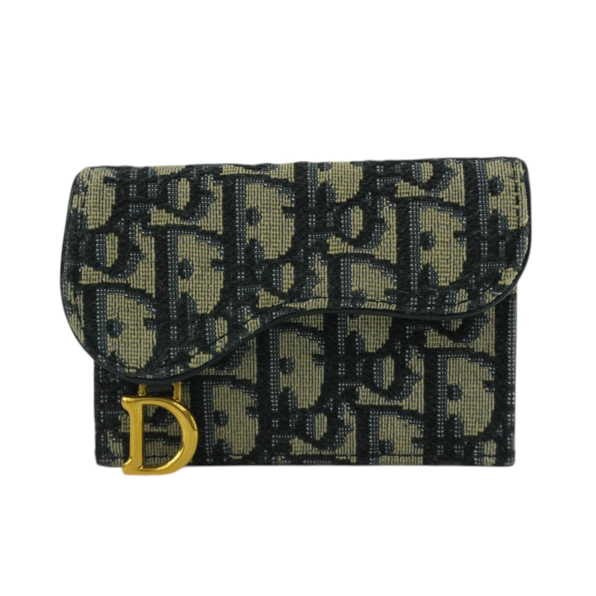 Pre-owned Christian Dior Card Case Blue