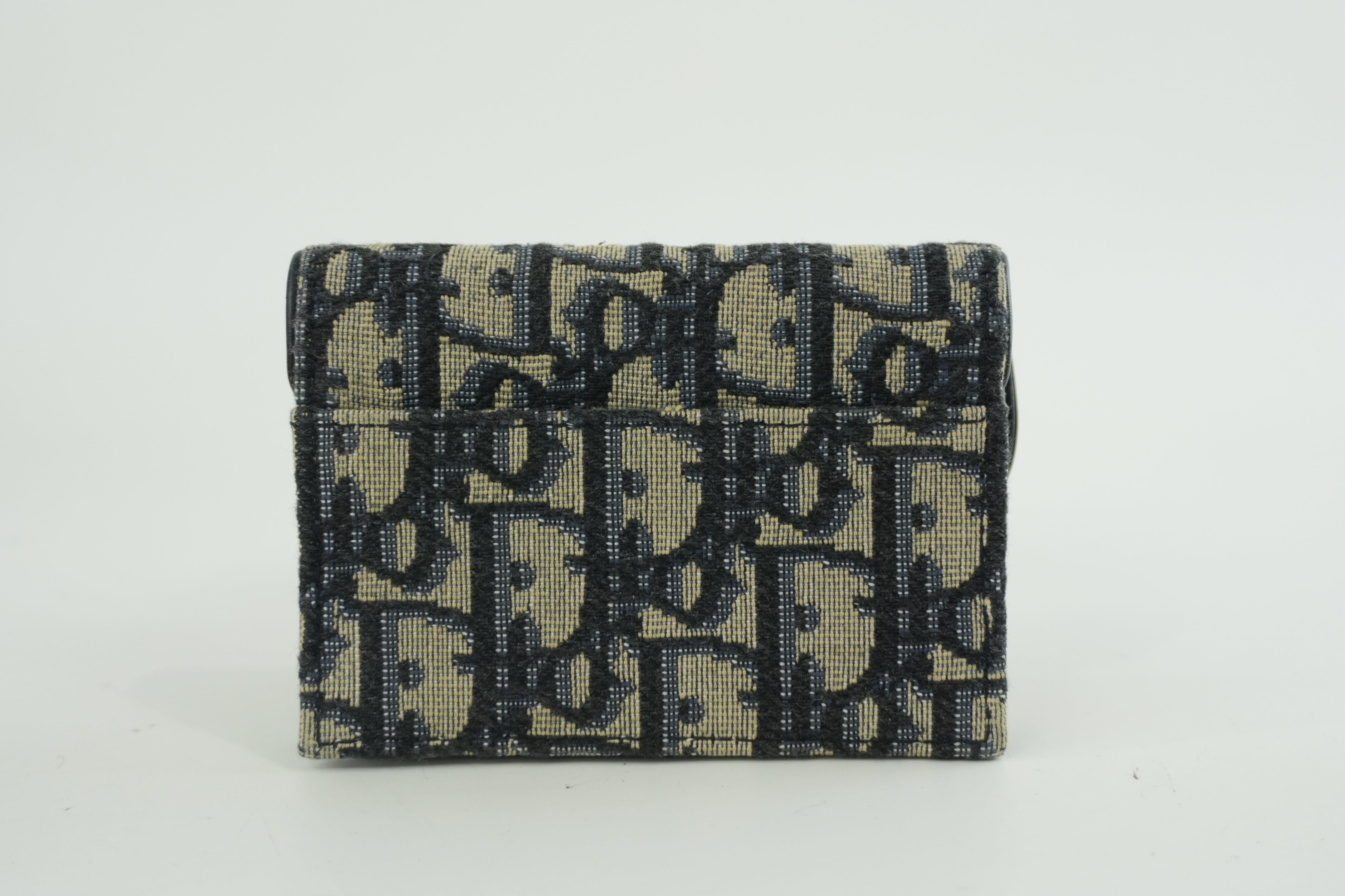 Pre-owned Christian Dior Card Case Blue