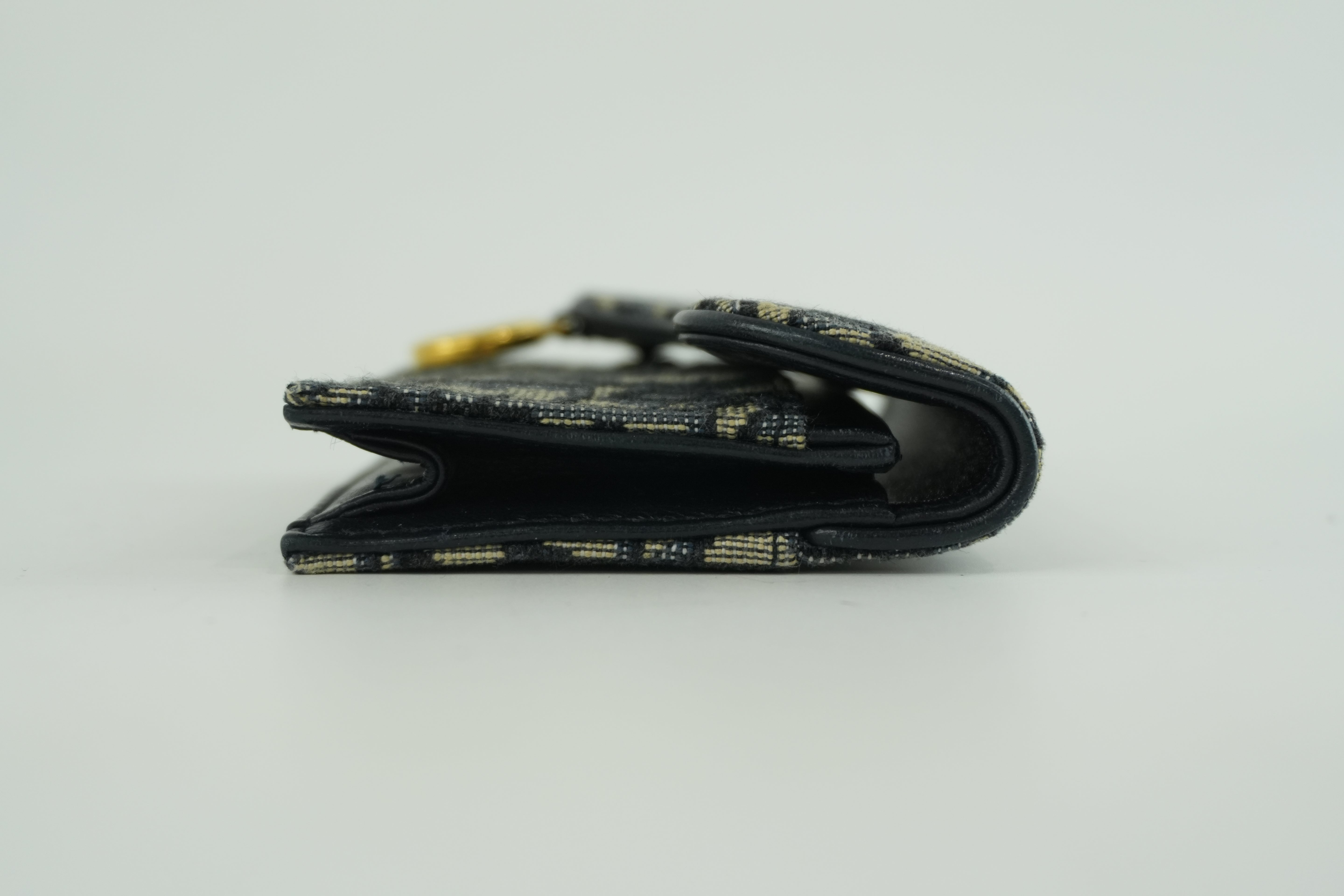 Pre-owned Christian Dior Card Case Blue