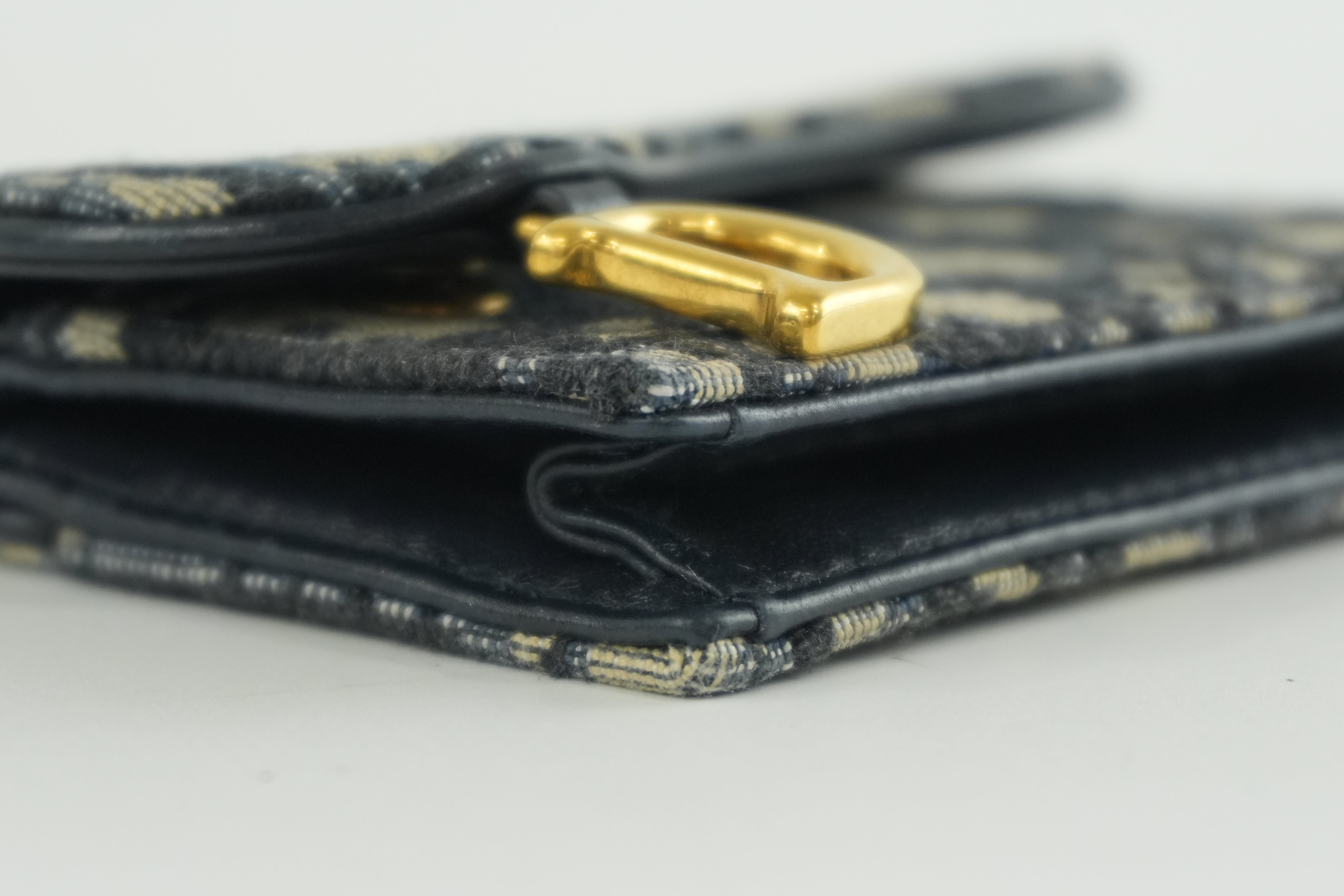 Pre-owned Christian Dior Card Case Blue