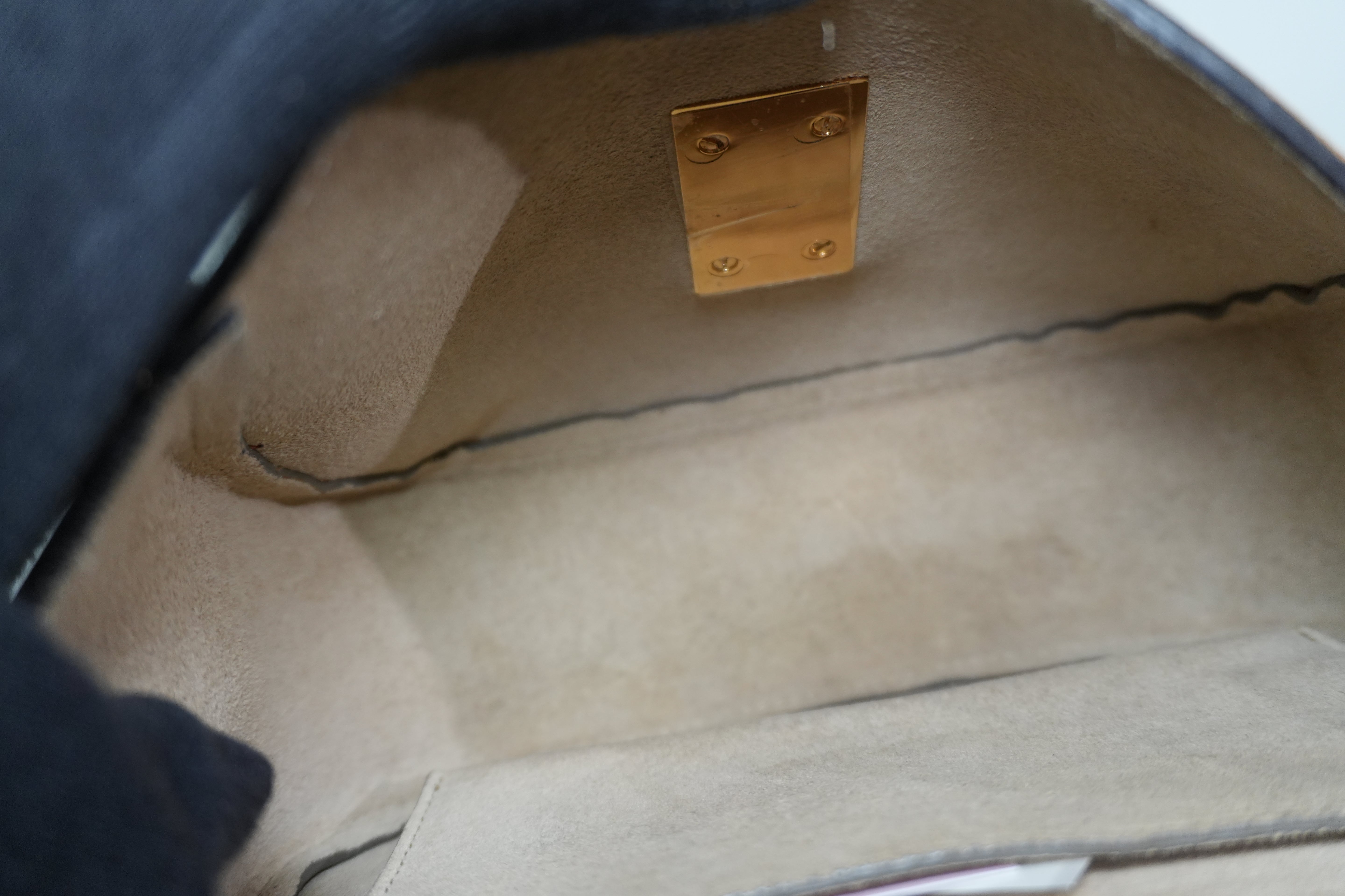 Pre-owned Chloe Suede Leather Drew Chain Shoulder Bag Mustard