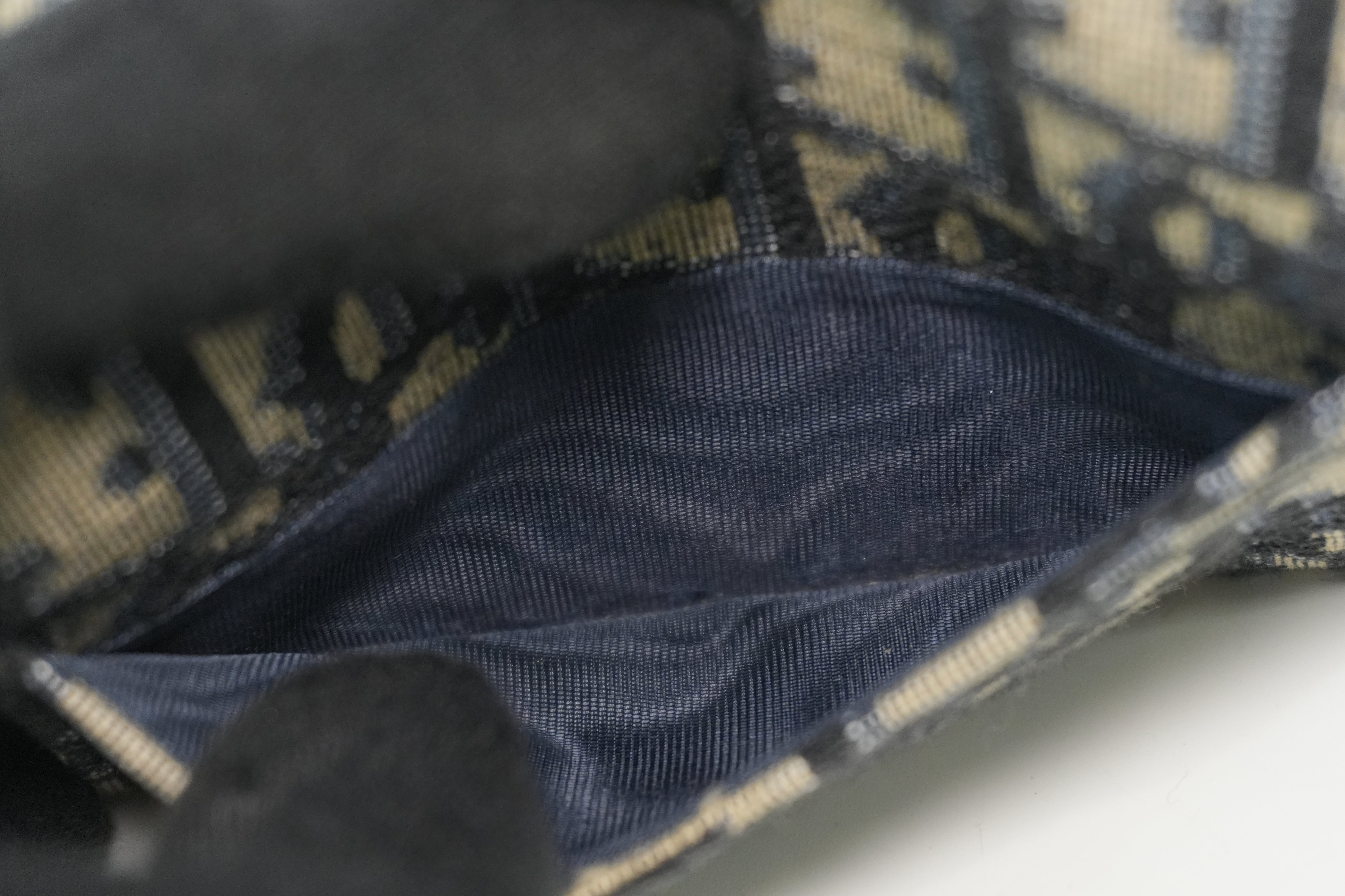 Pre-owned Christian Dior Card Case Blue