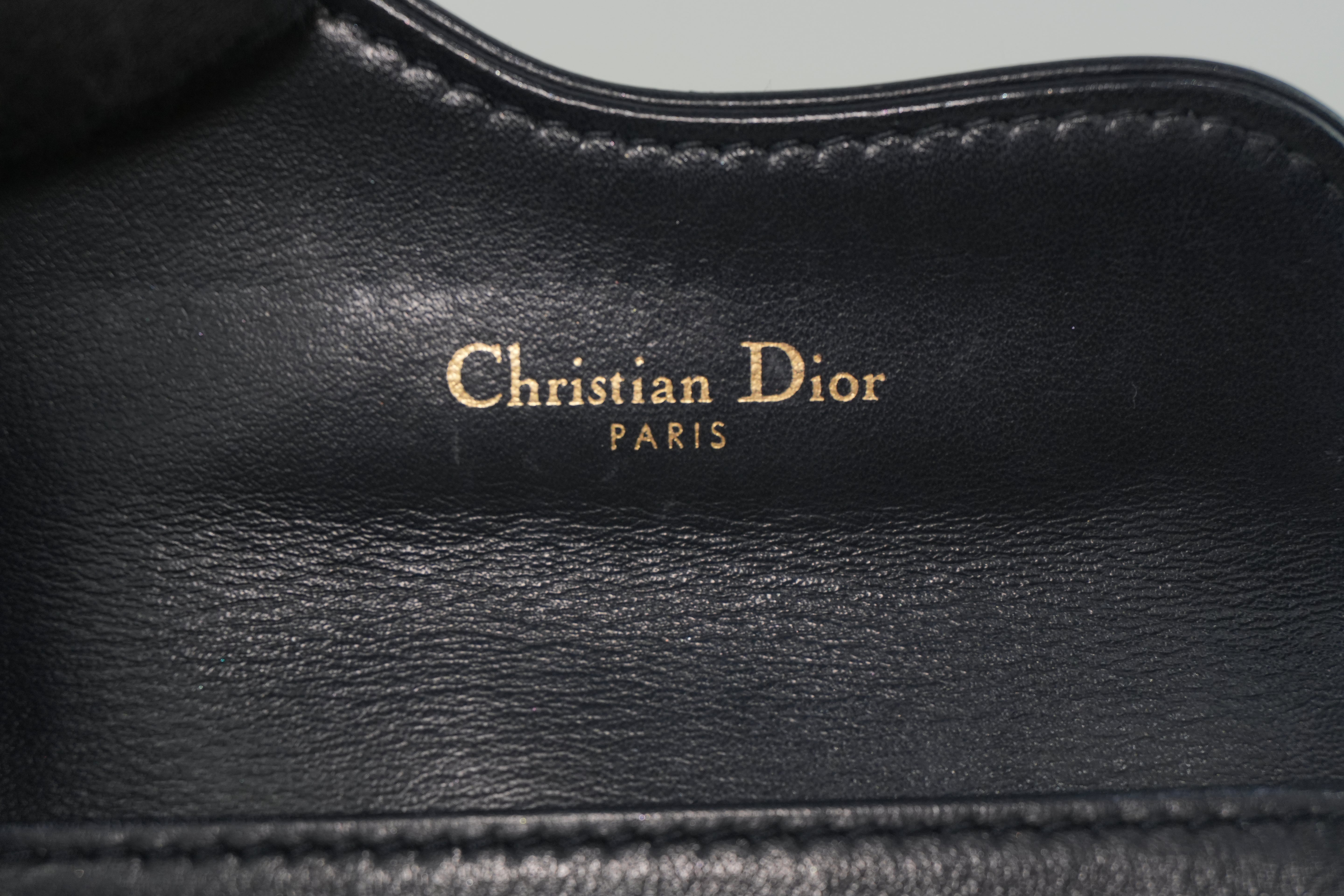 Pre-owned Christian Dior Card Case Blue